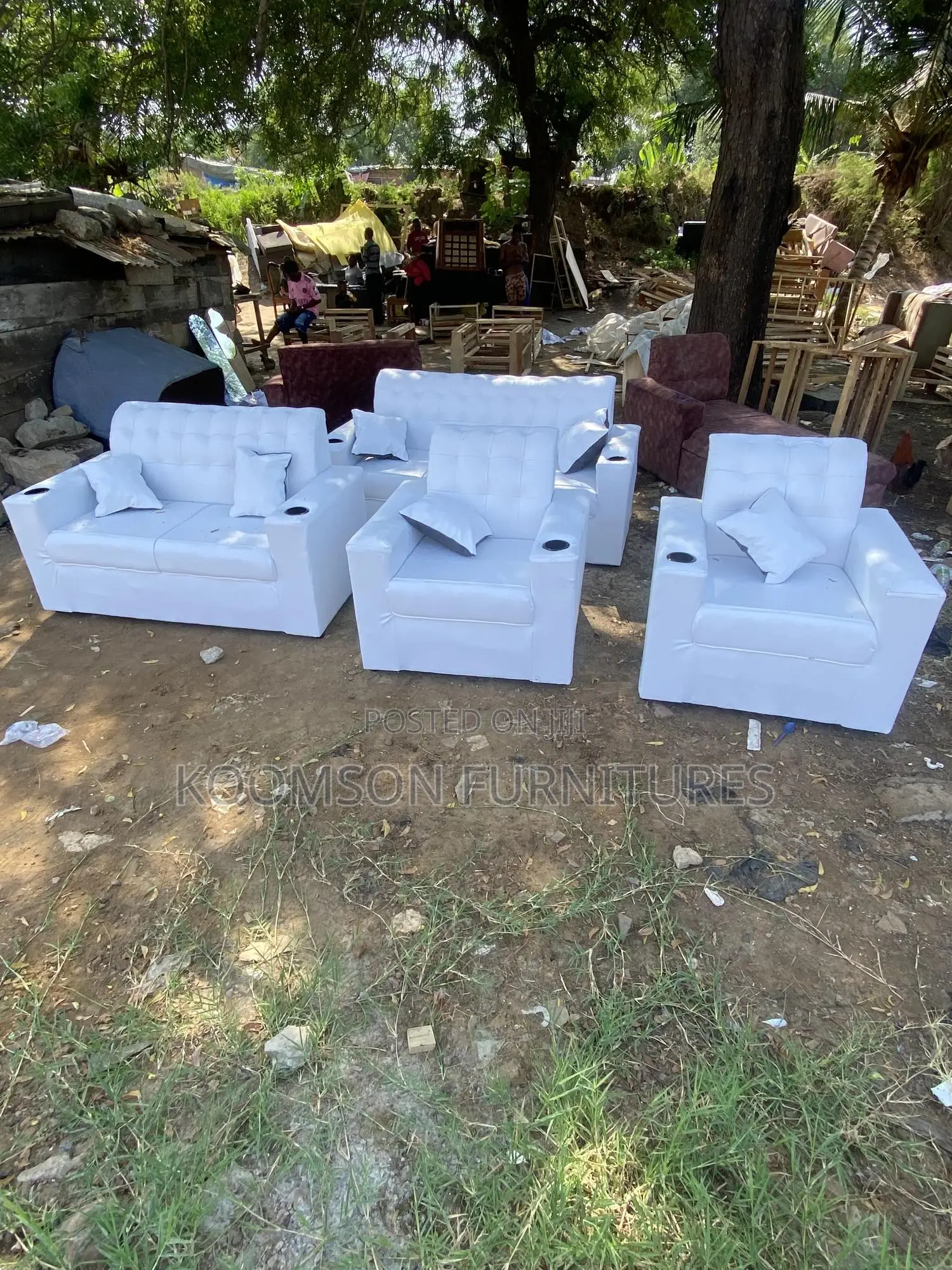 Quality White Leather Sofas Sets