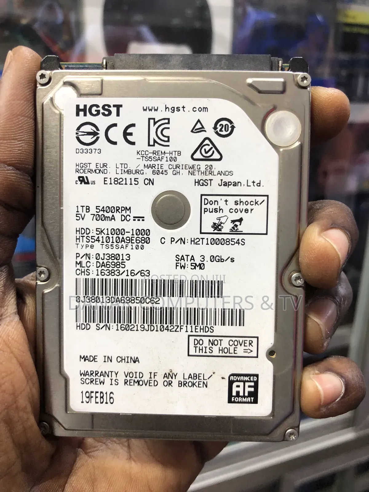 HGST 1tb Laptop HDD