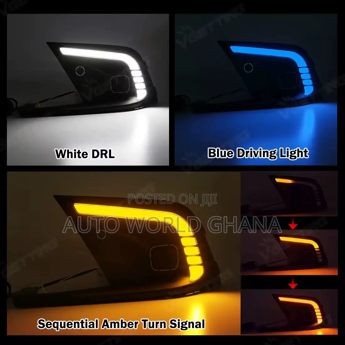 Honda Civic 2022-2024 Premium Led Fog Light Set With Covers