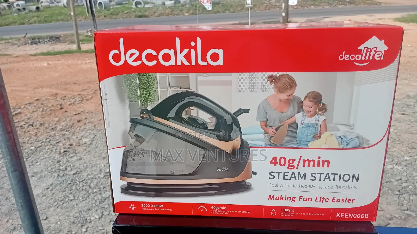 Original Decakila Steam Station Iron for Perfect Results