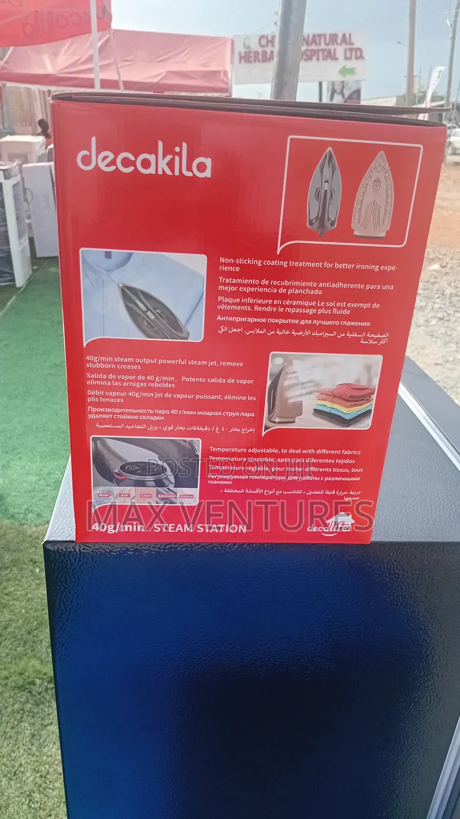 Heavy-Duty Decakila Steam Station Iron for Home Shop