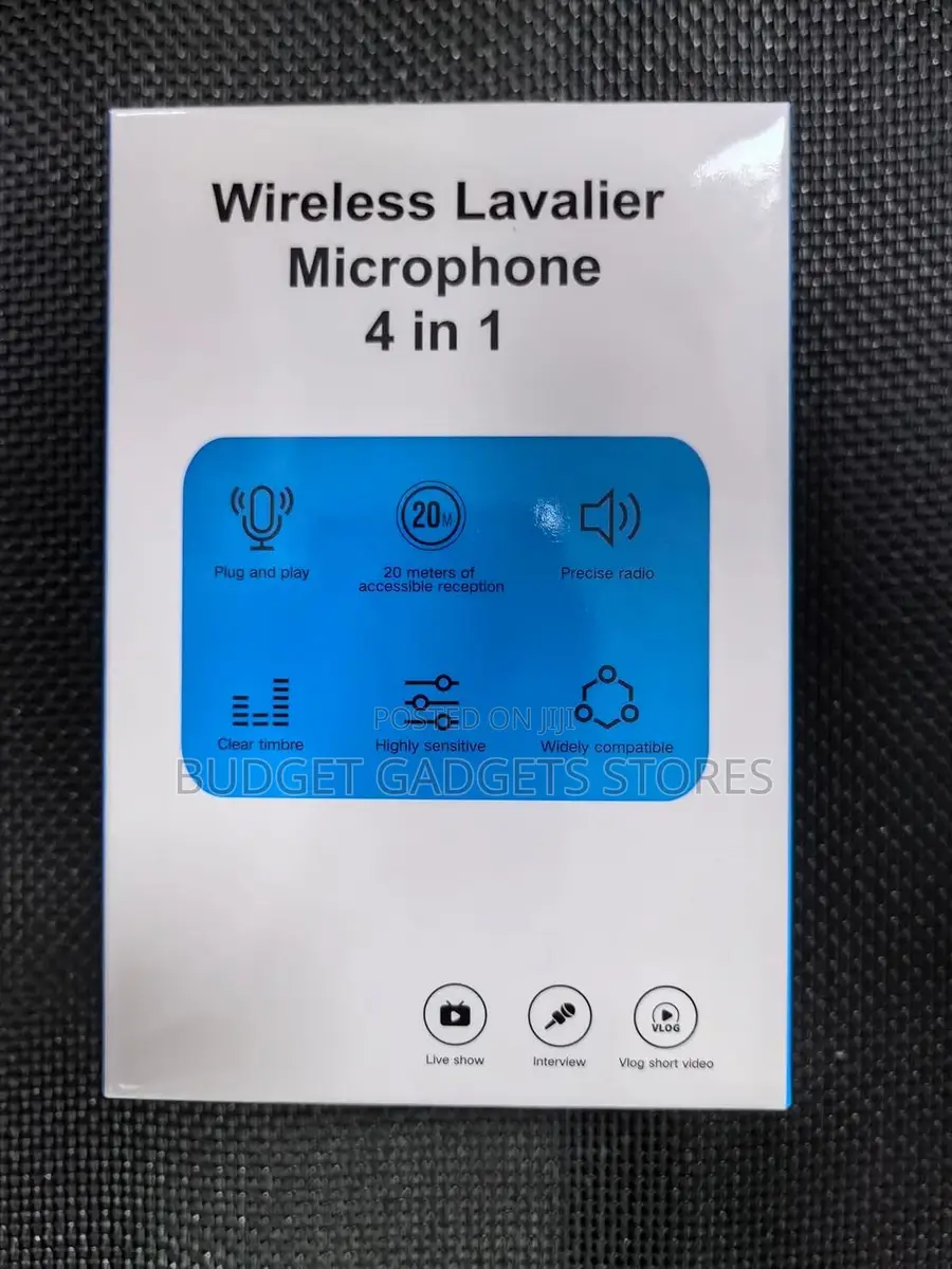 Wireless Lavalier Microphone for Android/iPhone/Camera/Computer