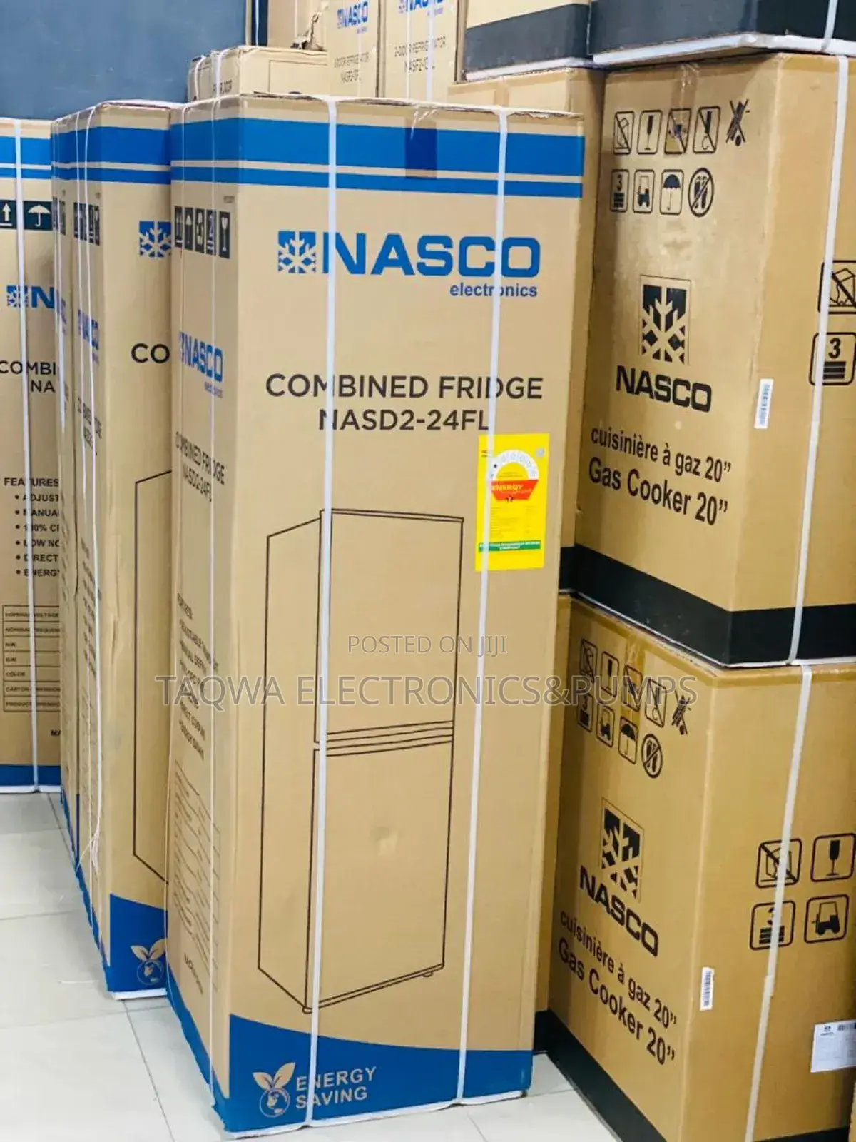 2-Star Bottom Freezer Fridge, Nasco 196l