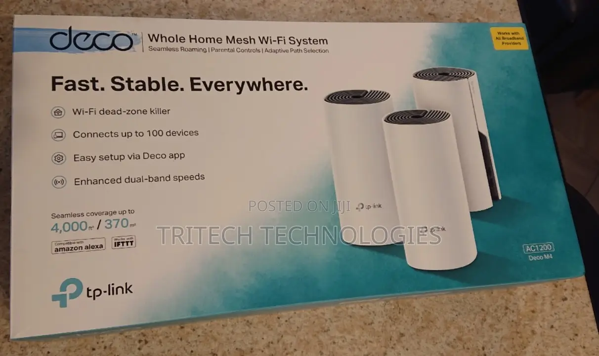 TP-Link 3 in 1 Access Point Deco M4 Whole Home Mesh Wifi System