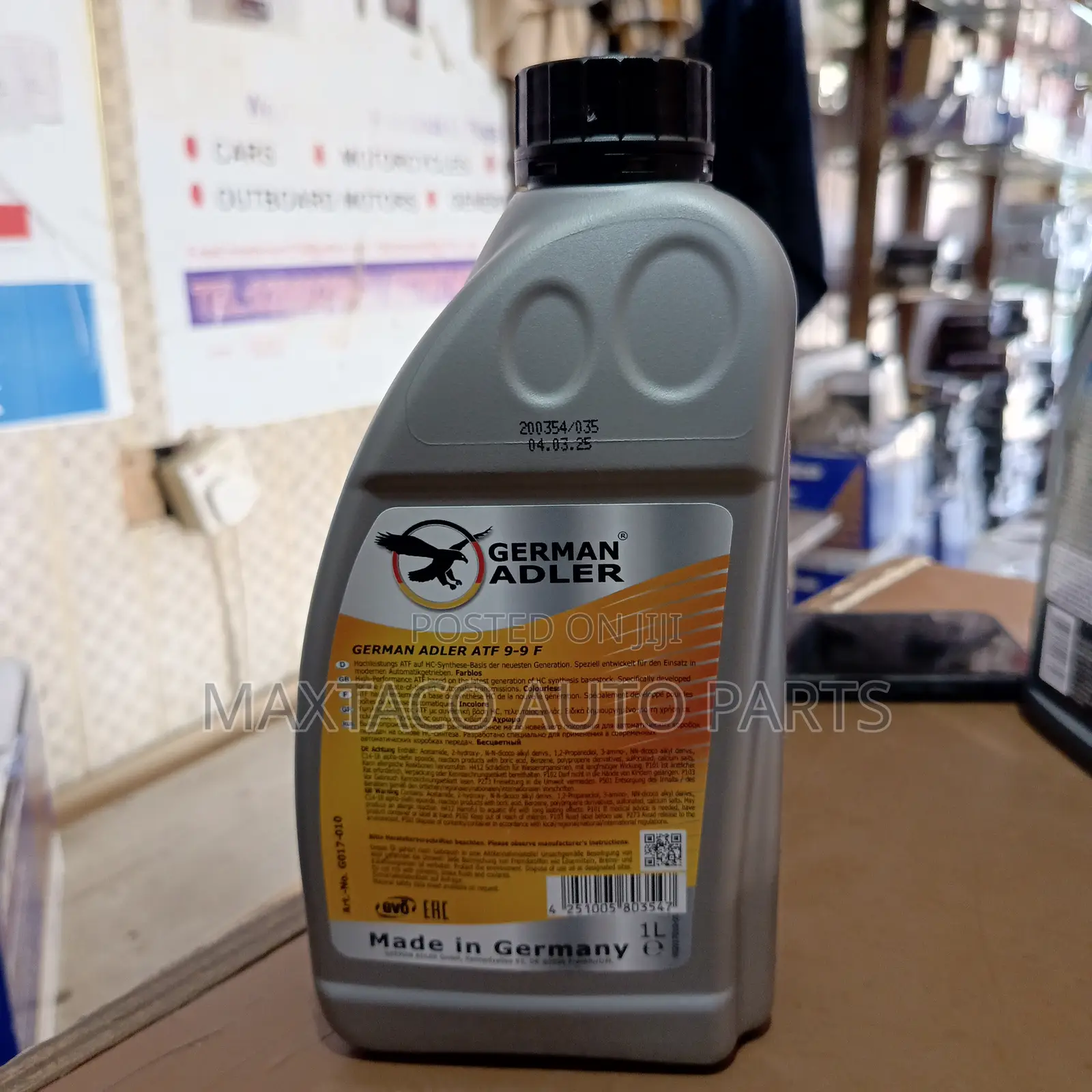 German Adler 9-9 Synthetic Transmission Fluid