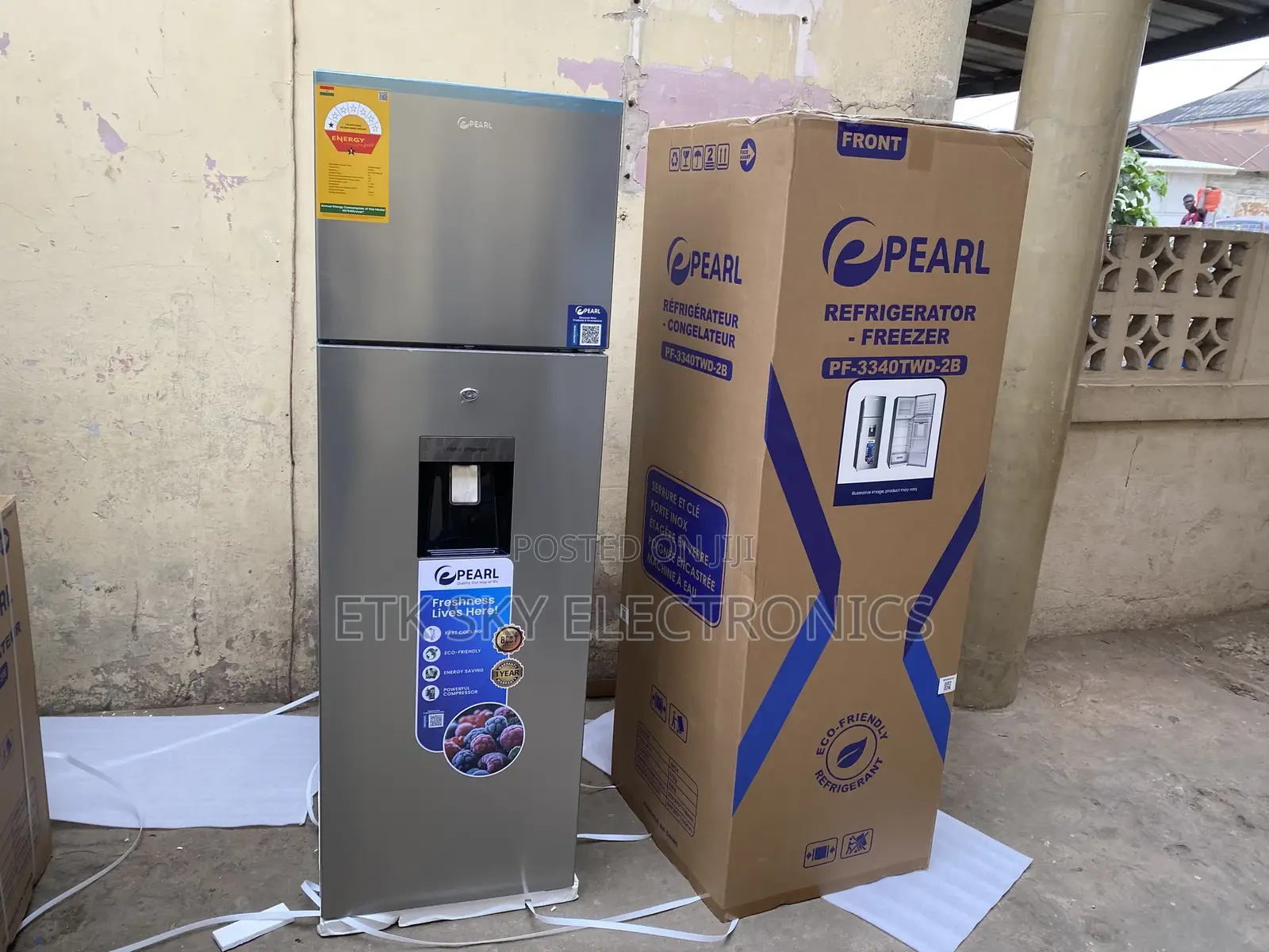 Pearl 255liters Top Freezer Fridge Pf-3340twd-2b