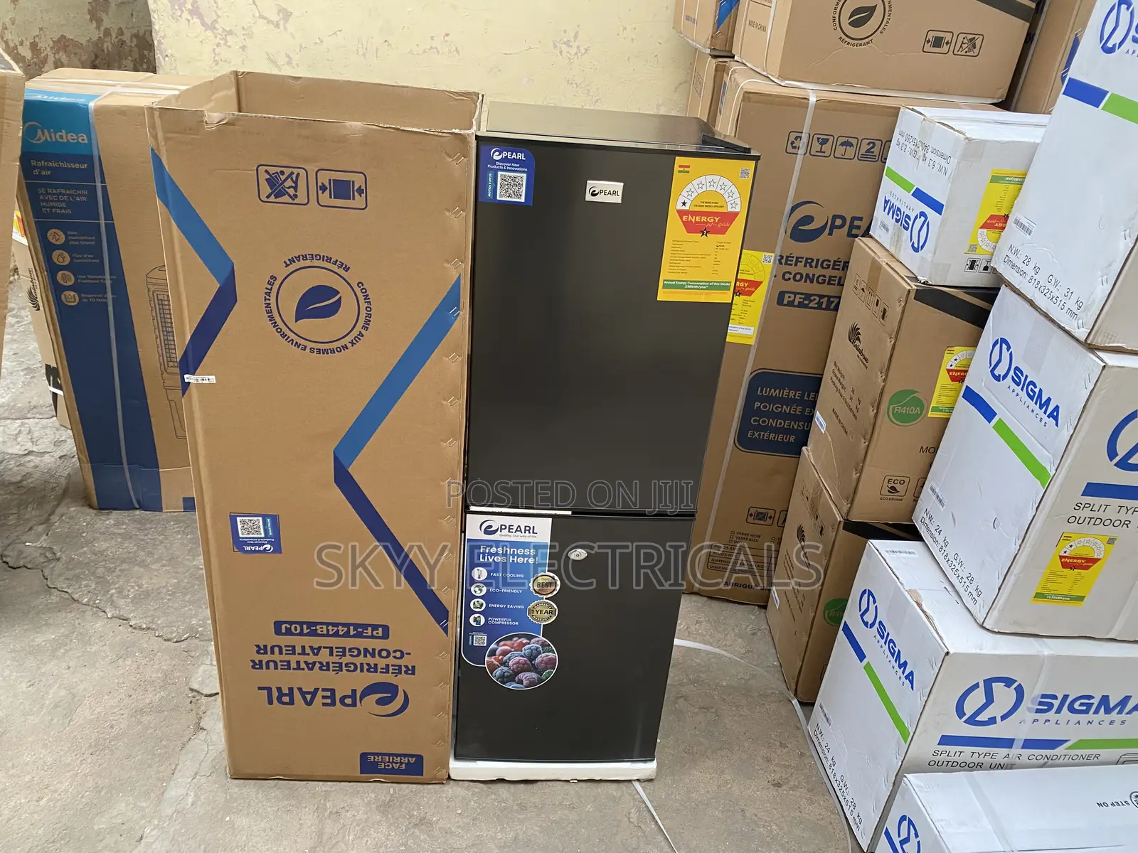 Pearl Pf-144b-10j 102liters Double Door Fridge