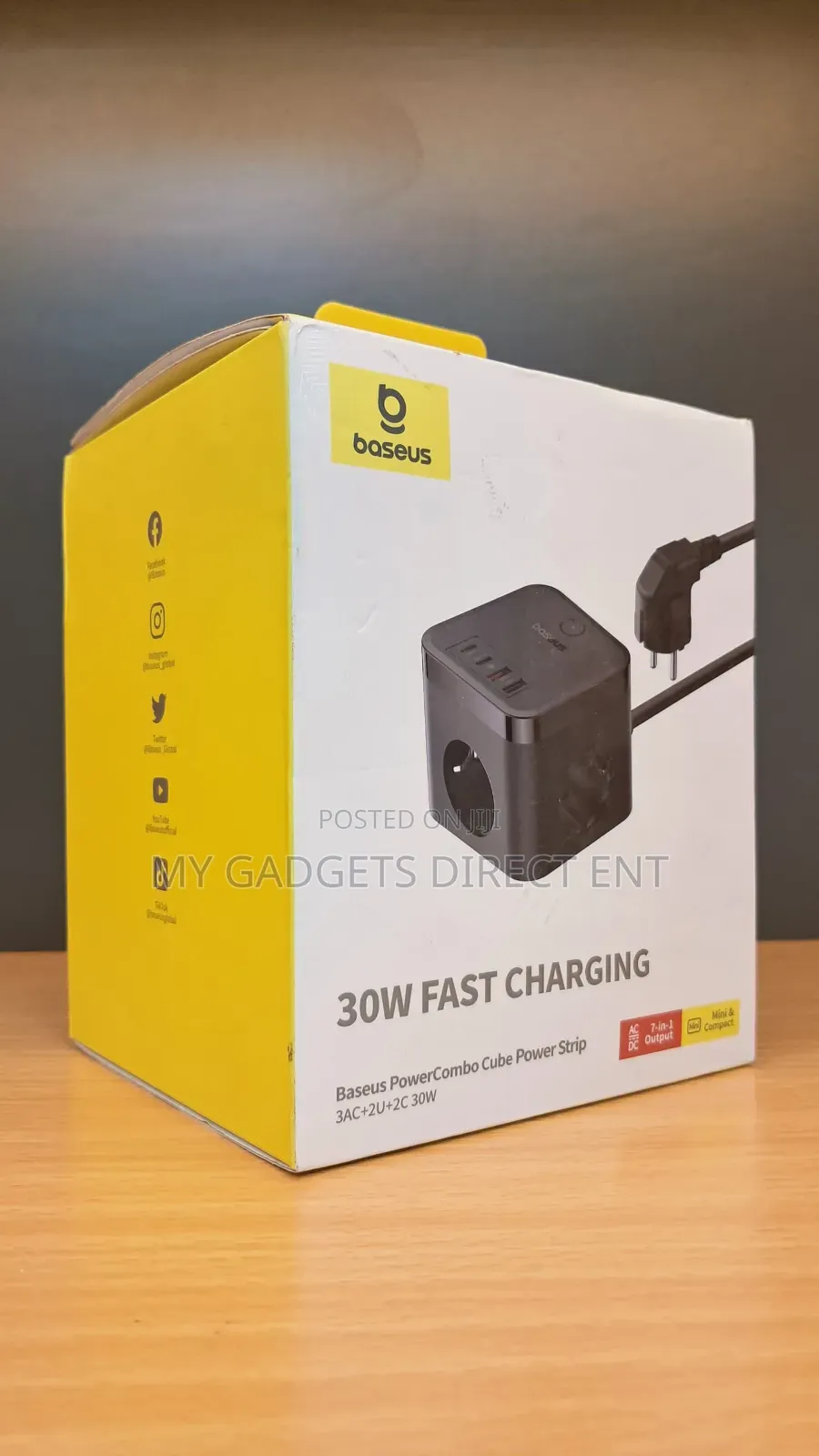 Baseus 30w Powercombo Cube Power Strip
