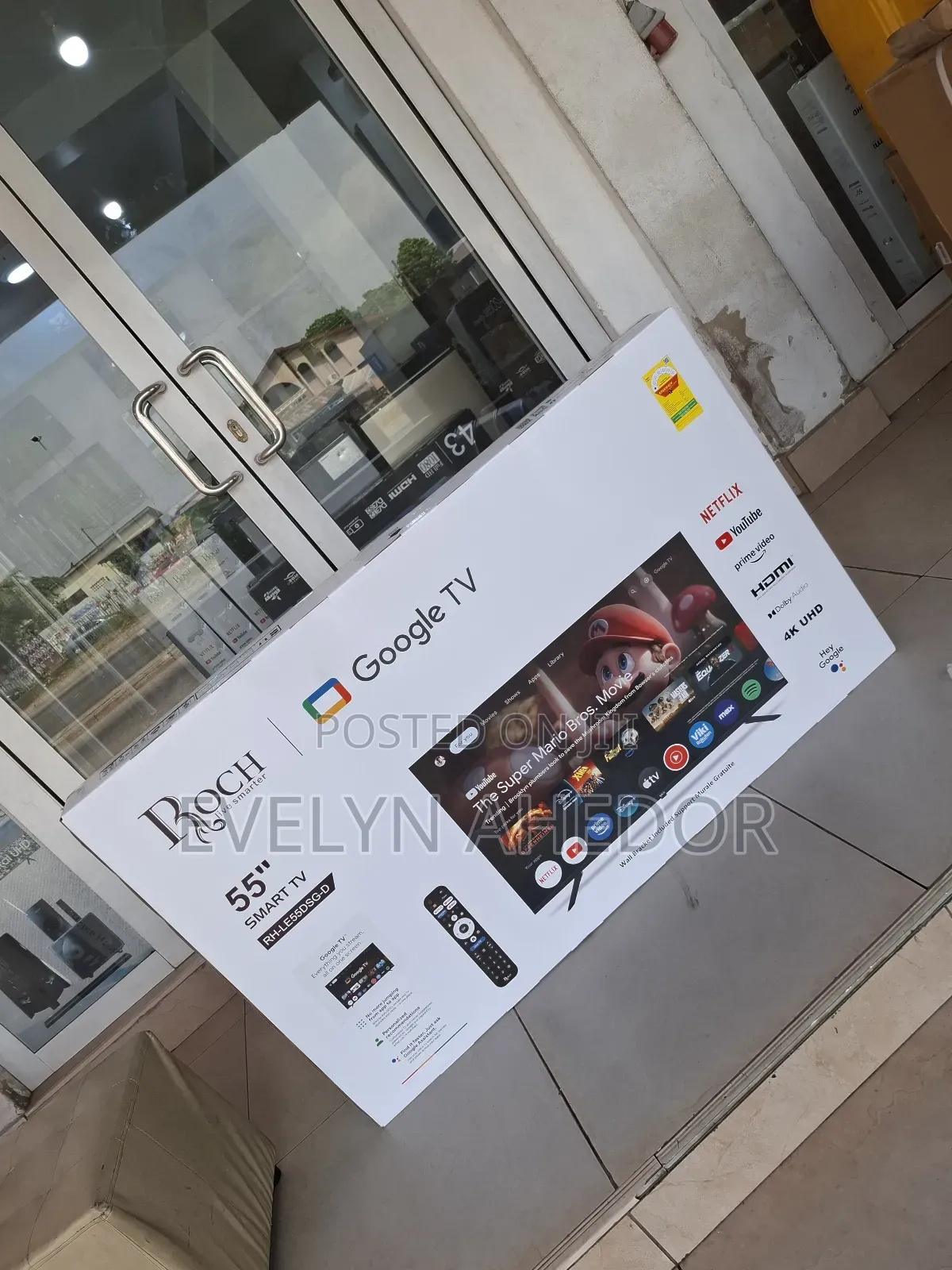 Roch 55 Inches Smart Tv With Free Wall Mount and Quality Remote Contro