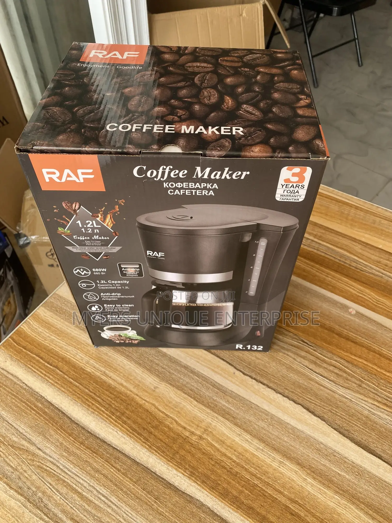 Raf Anti-Drip Coffee Machine (680w)