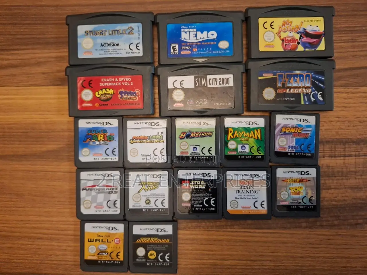 Gameboy Advance and Modern Nintendo Ds Catridges From Uk