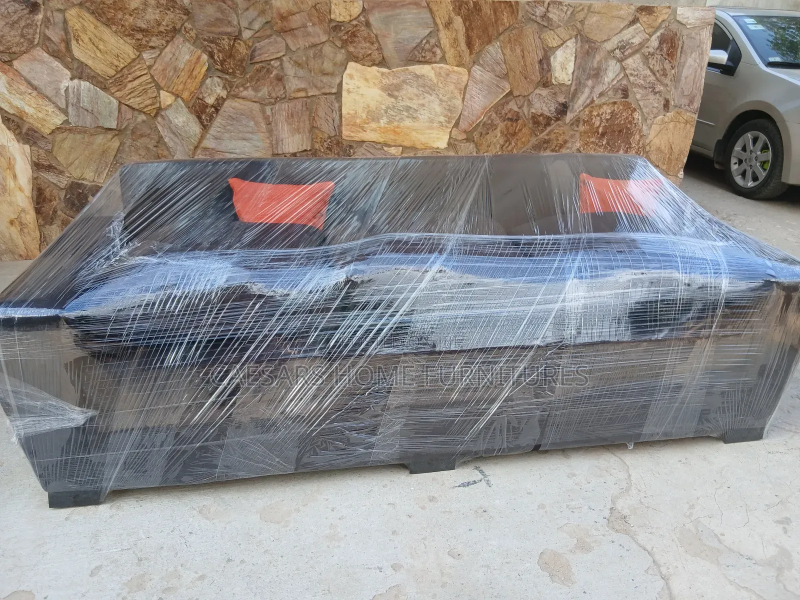 Black 3 Seater
