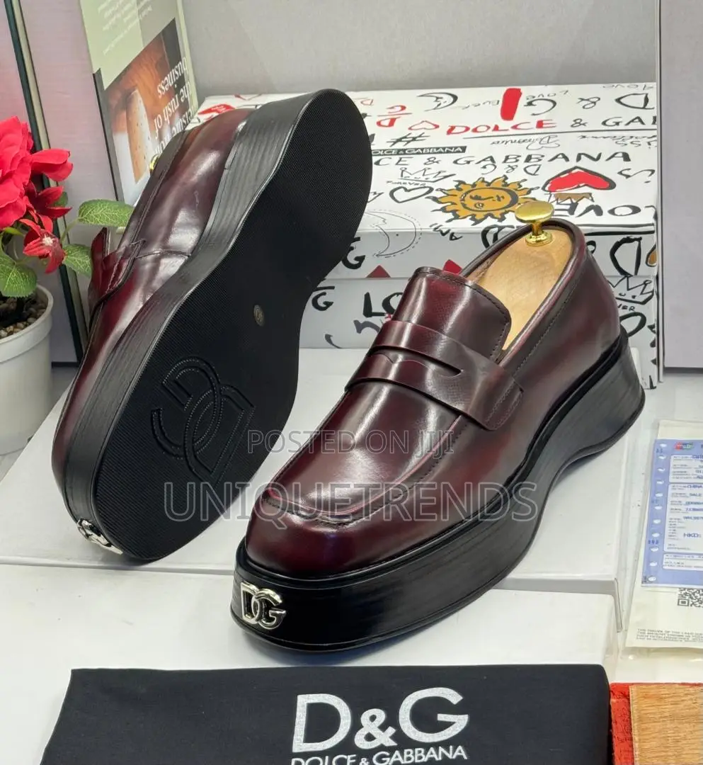 Dolce and Gabbana High Heel Shoes (Burgundy)