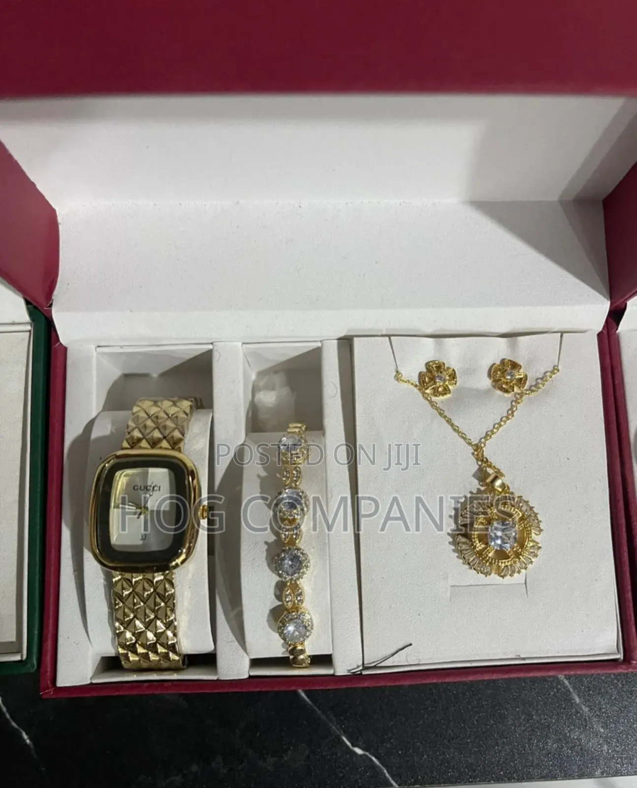 Ladies Watch Bracelet Earring Necklace Valentine Gift -Fast Delivery