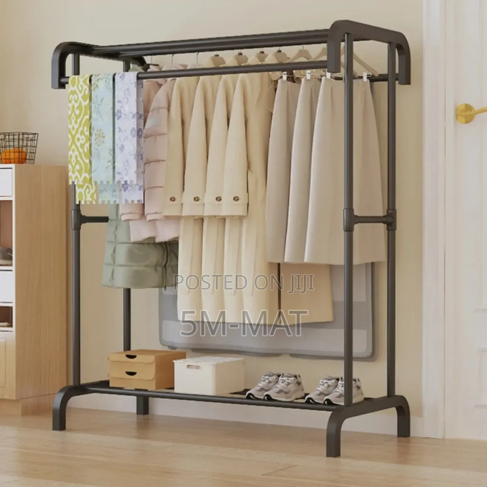 Heavy Duty Boutique Garment Rack With Wheels