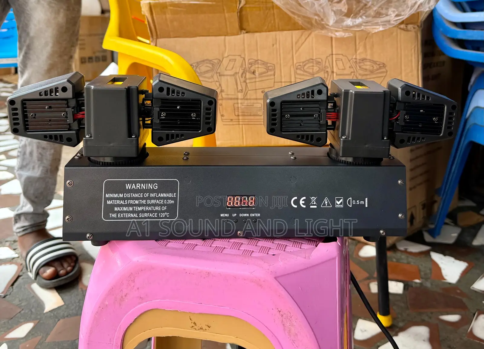 4-head Led Moving Beam Stage Light.