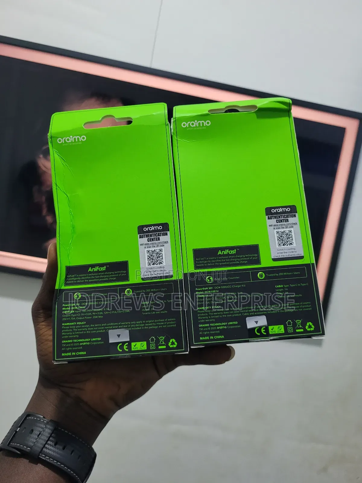 Oraimo Powergan 351 35w Gan Ultra Fast Charger