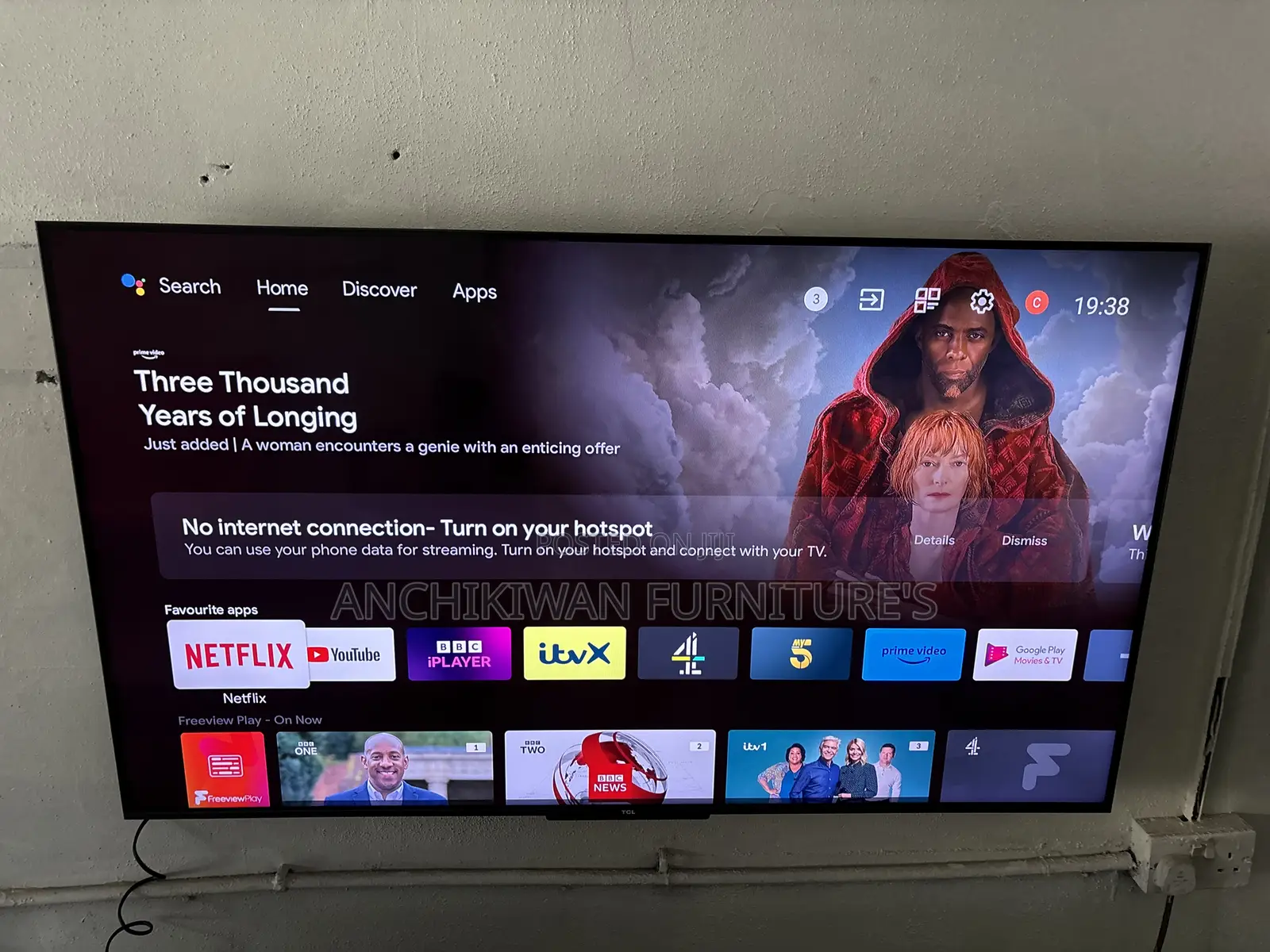 TCL Android55 Inch ,Bluetooth,Digital Satellite Cash on Delivery