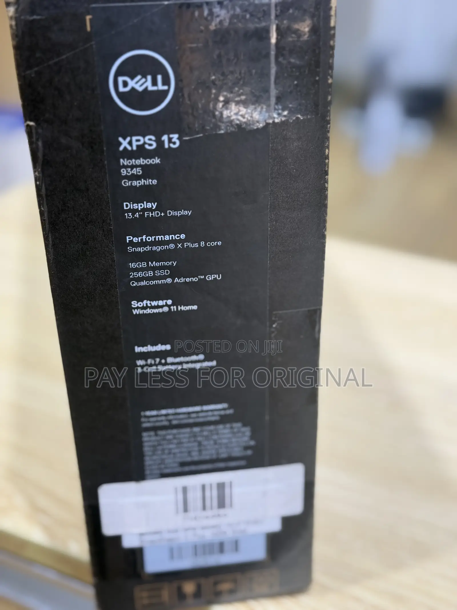 New Laptop Dell XPS 13 (9343) 16GB Qualcomm Snapdragon X Plus SSD 256GB