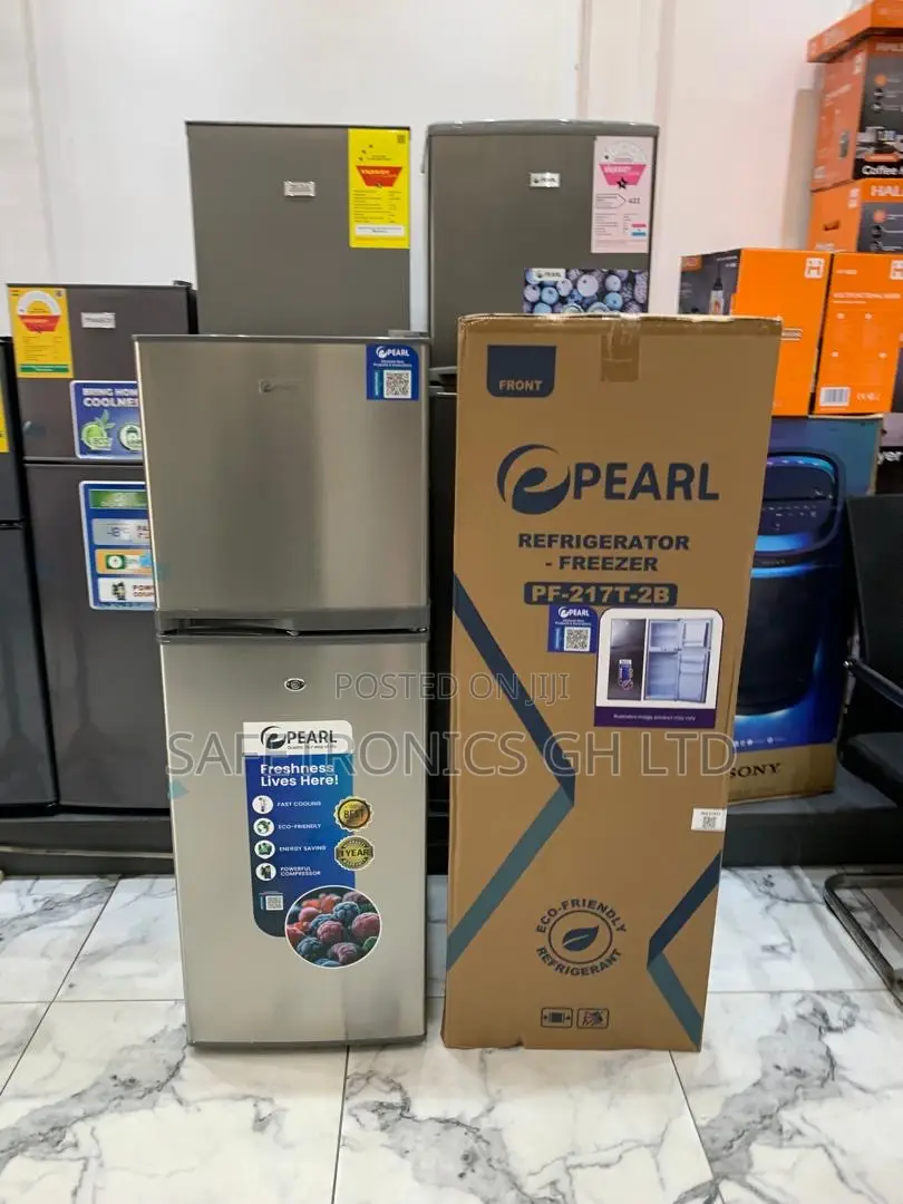 Try Out Good Pearl Pf-217-2b Grey 138l 2 Doors Top Mount Fridge