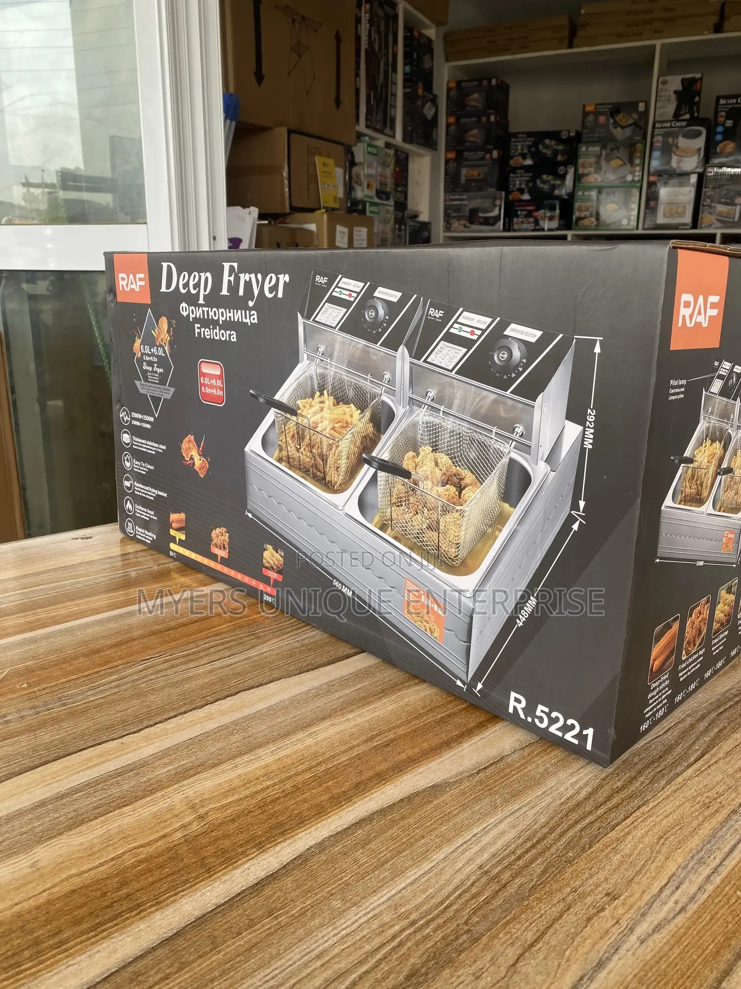 Raf Multipurpose Double Deep Fryer