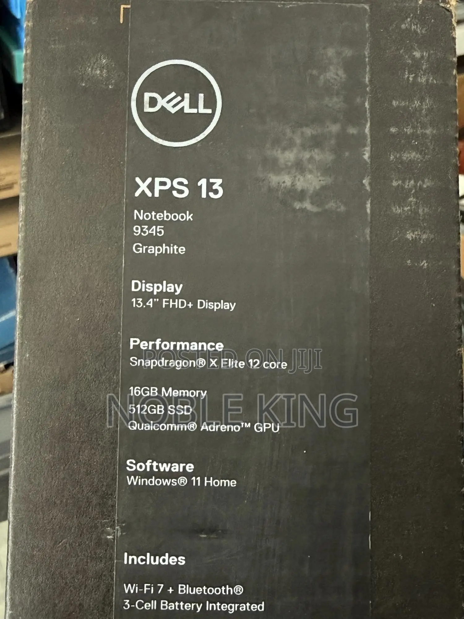 New Laptop Dell XPS 13 9343 16GB Qualcomm Snapdragon X Elite SSD 512GB