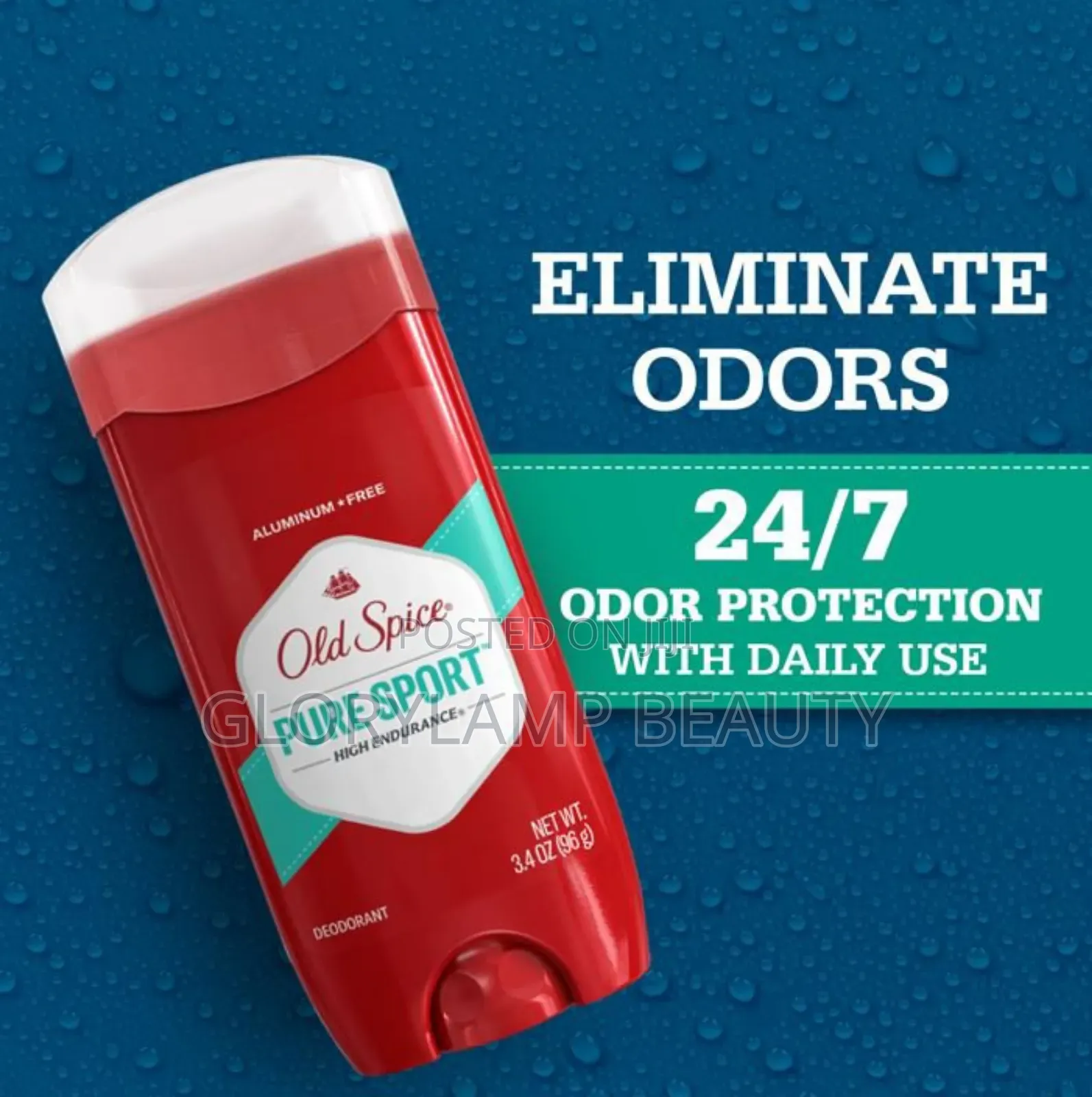 Old Spice Pure Sport High Endurance Deodorant – Aluminum Free – 96g