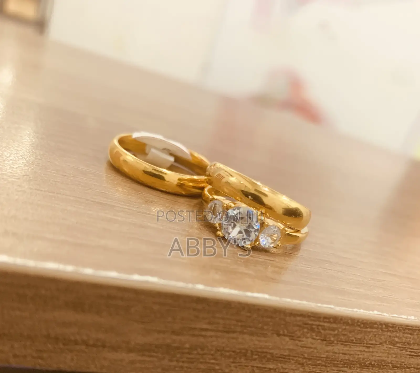 Zirconia Three Set Wedding Ring