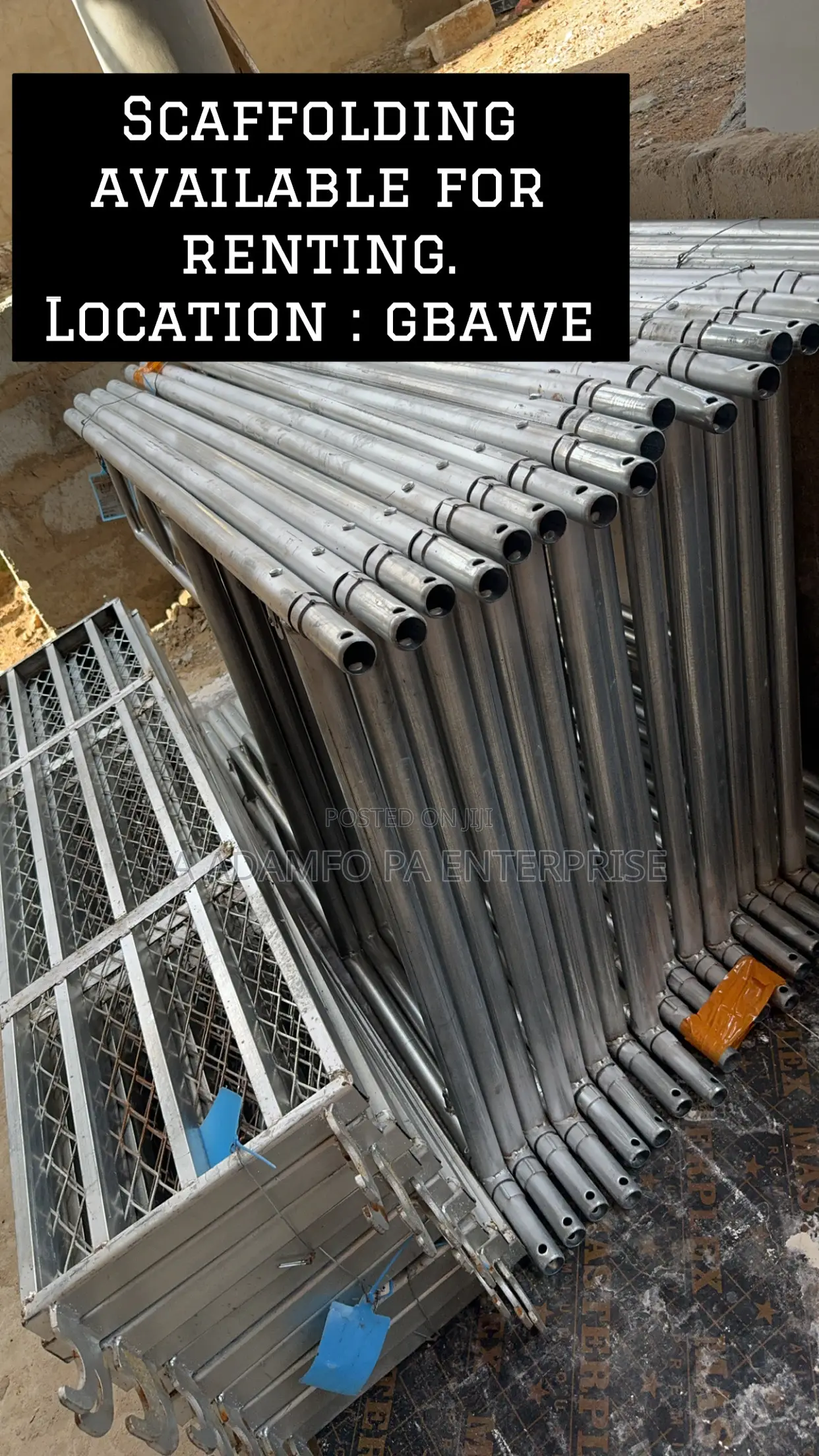 Galvanize Scaffold Or Scaffolding Available For Rentals