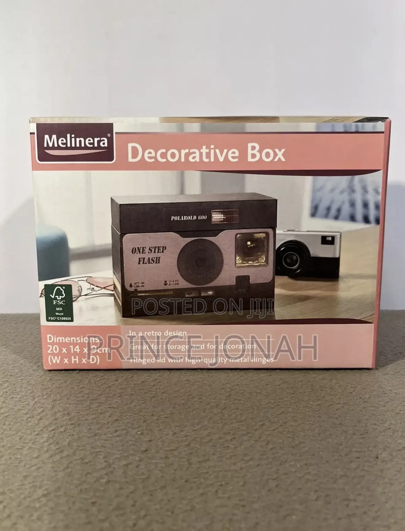 Melinera Retro Polaroid Image Decorative Box