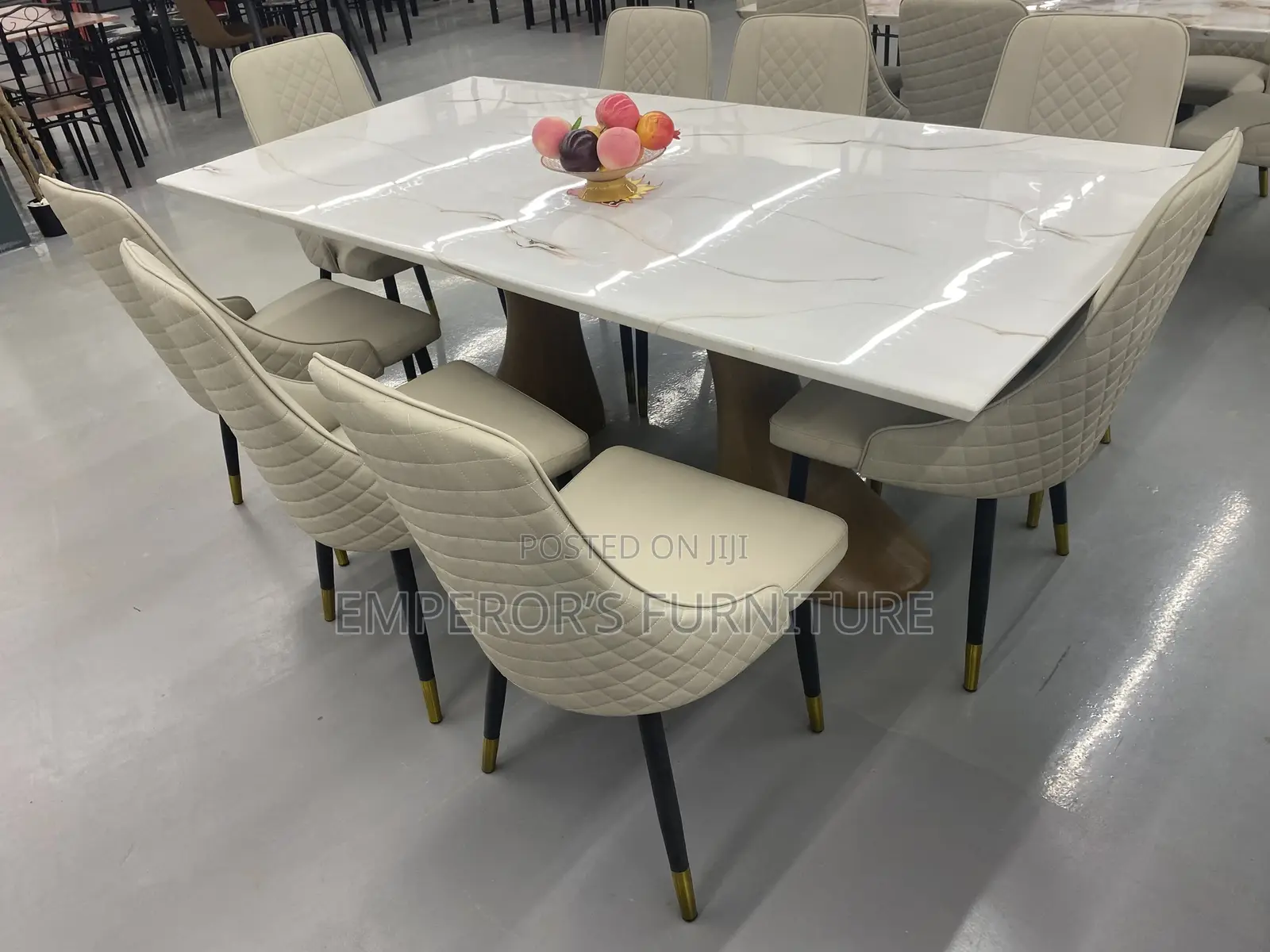 Eight Seater Classy Marble Dining Set