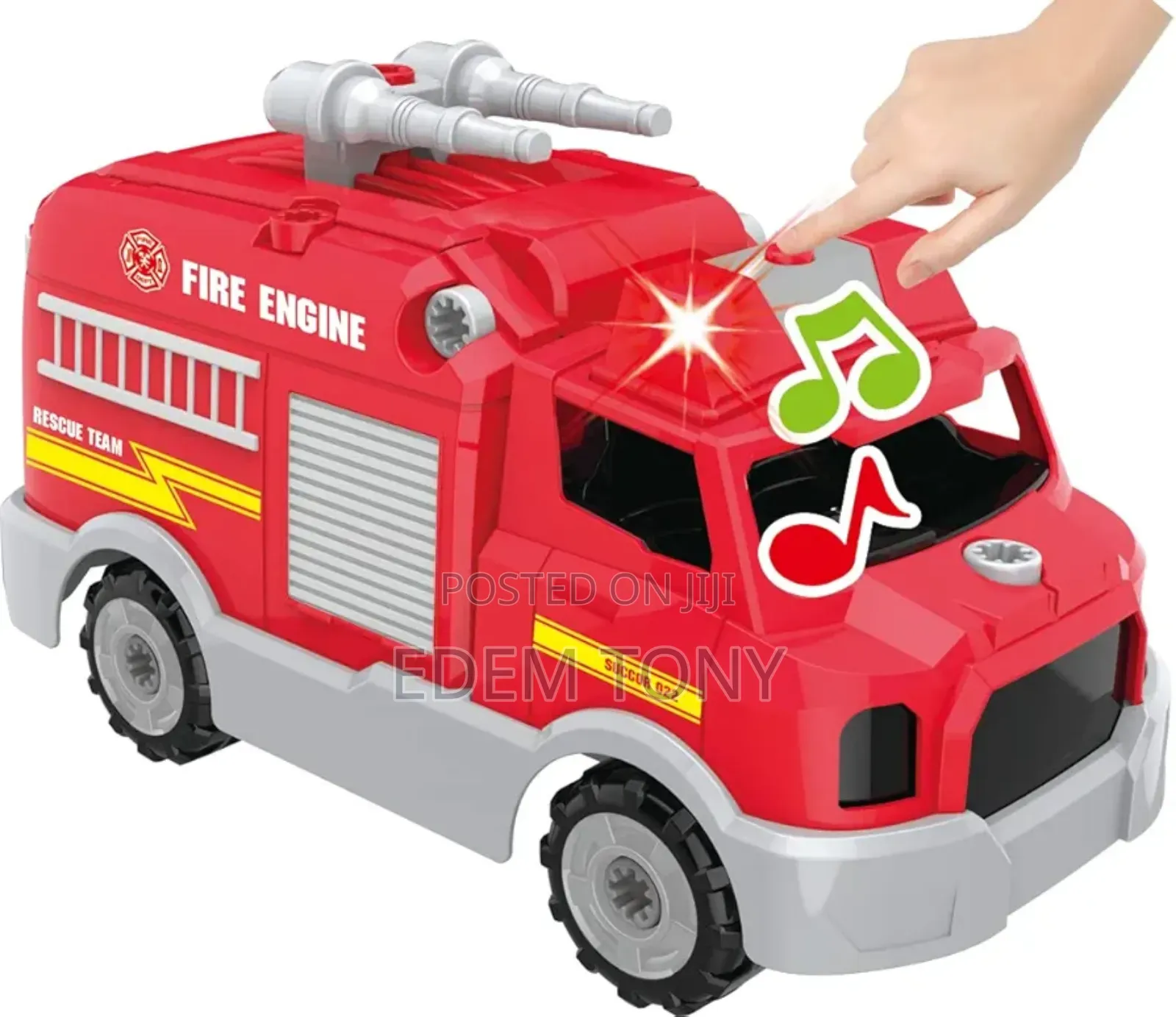 This Is a Take-Apart Toy Fire Engine for Children