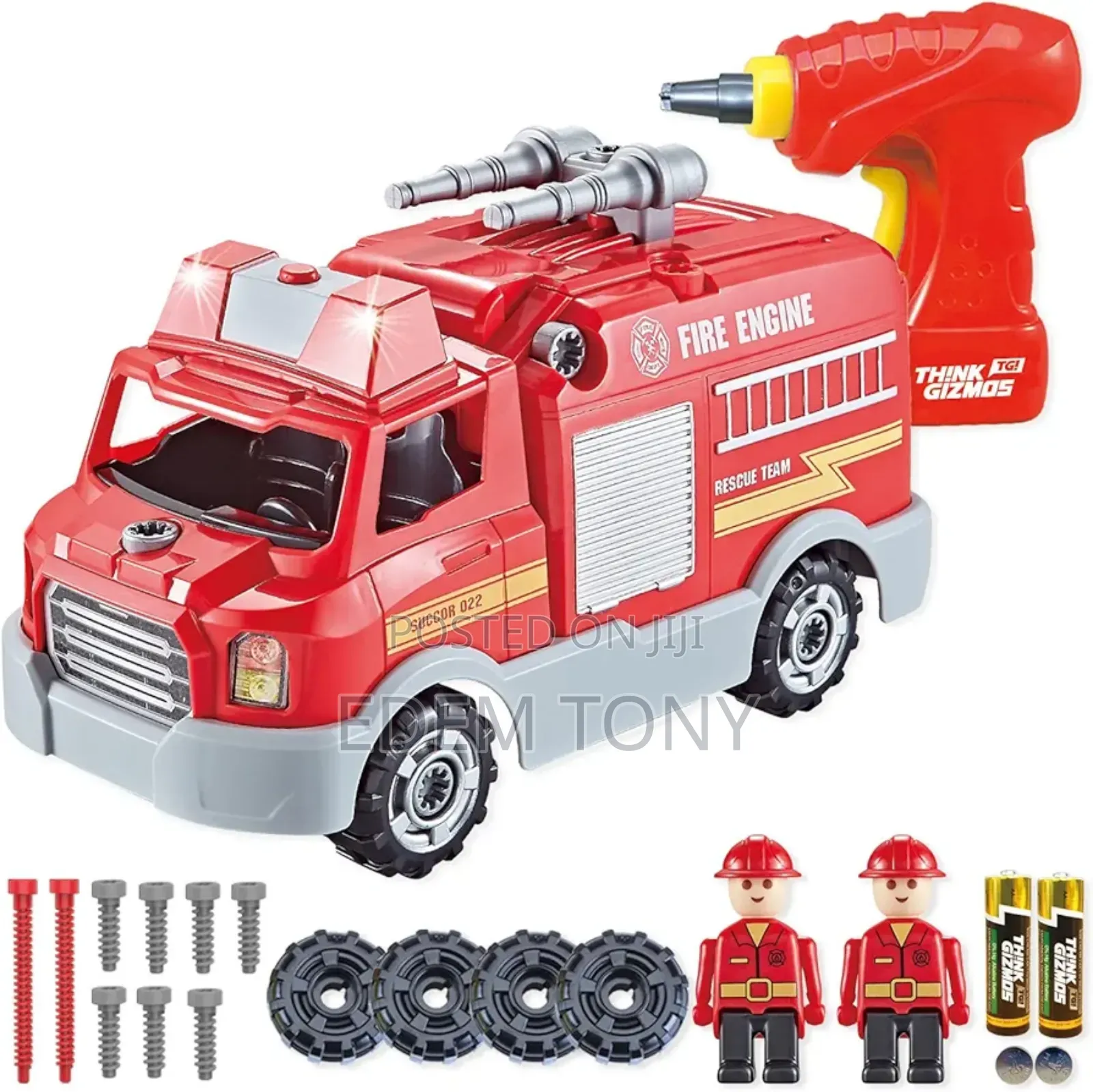 This Is a Take-Apart Toy Fire Engine for Children
