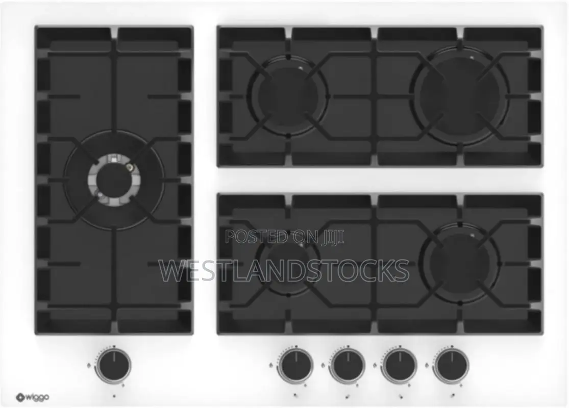 Wiggo Wh-G735gr(W) 70 Cm Built-in Gas Hob With Five Burners