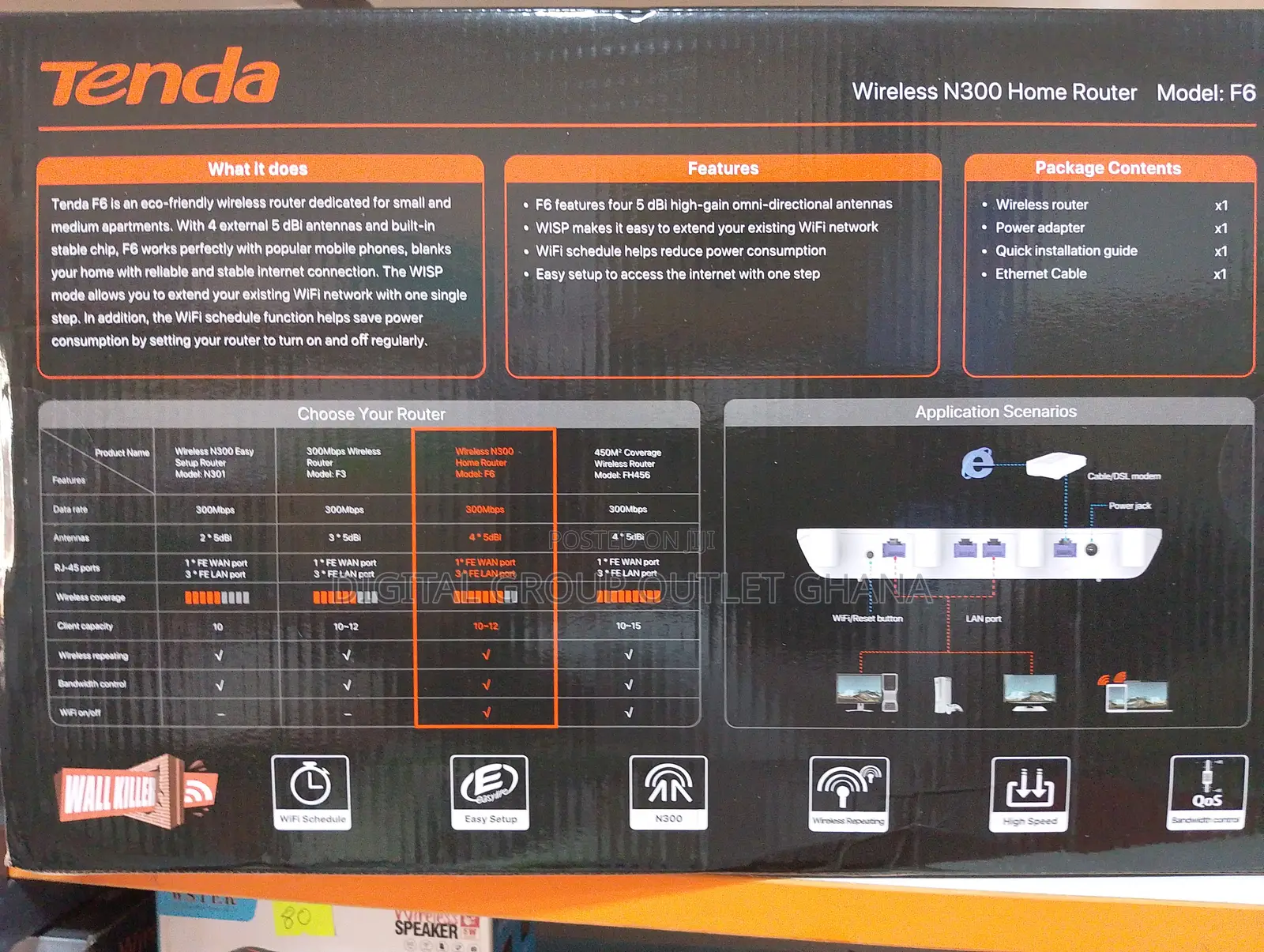 Tenda Wireless N300 Router