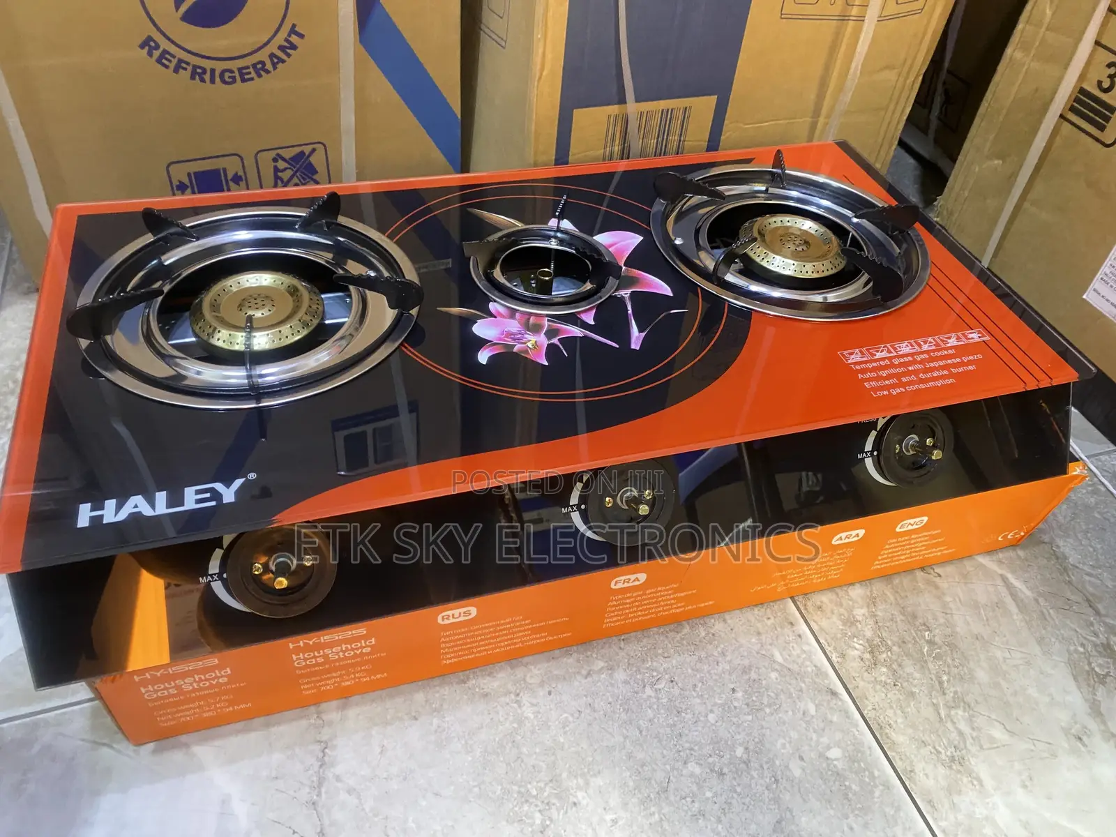 Hy-1523 Haley 3burners Gas Stove
