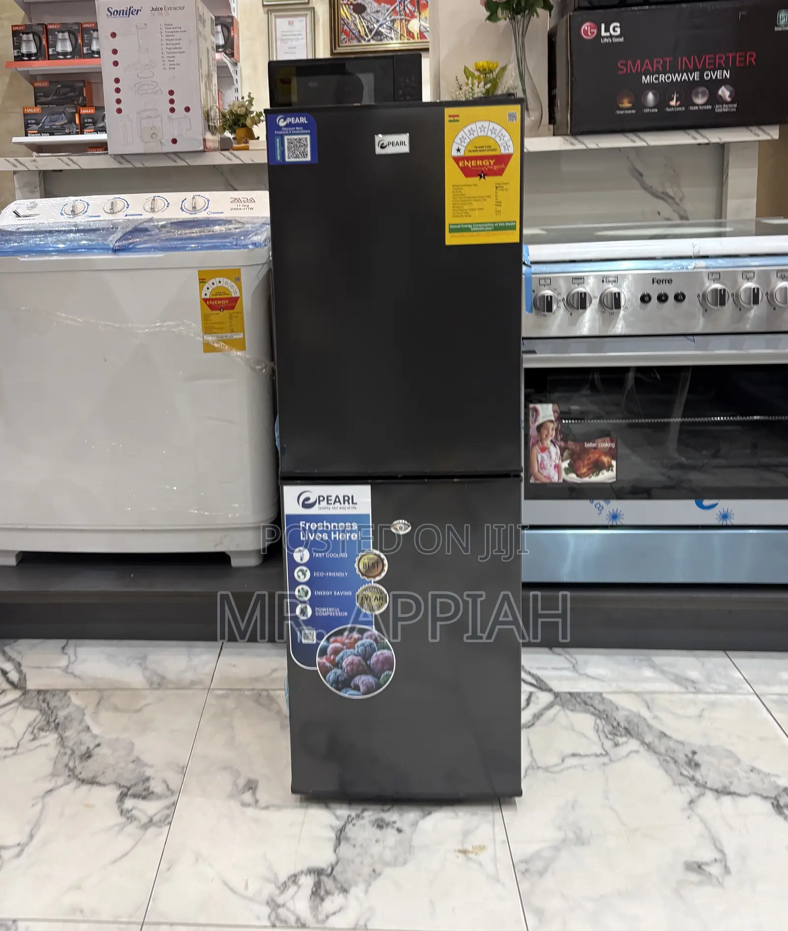 Fresh in Box Pearl Pf-144b-10j Double Door Electric Refrigerator