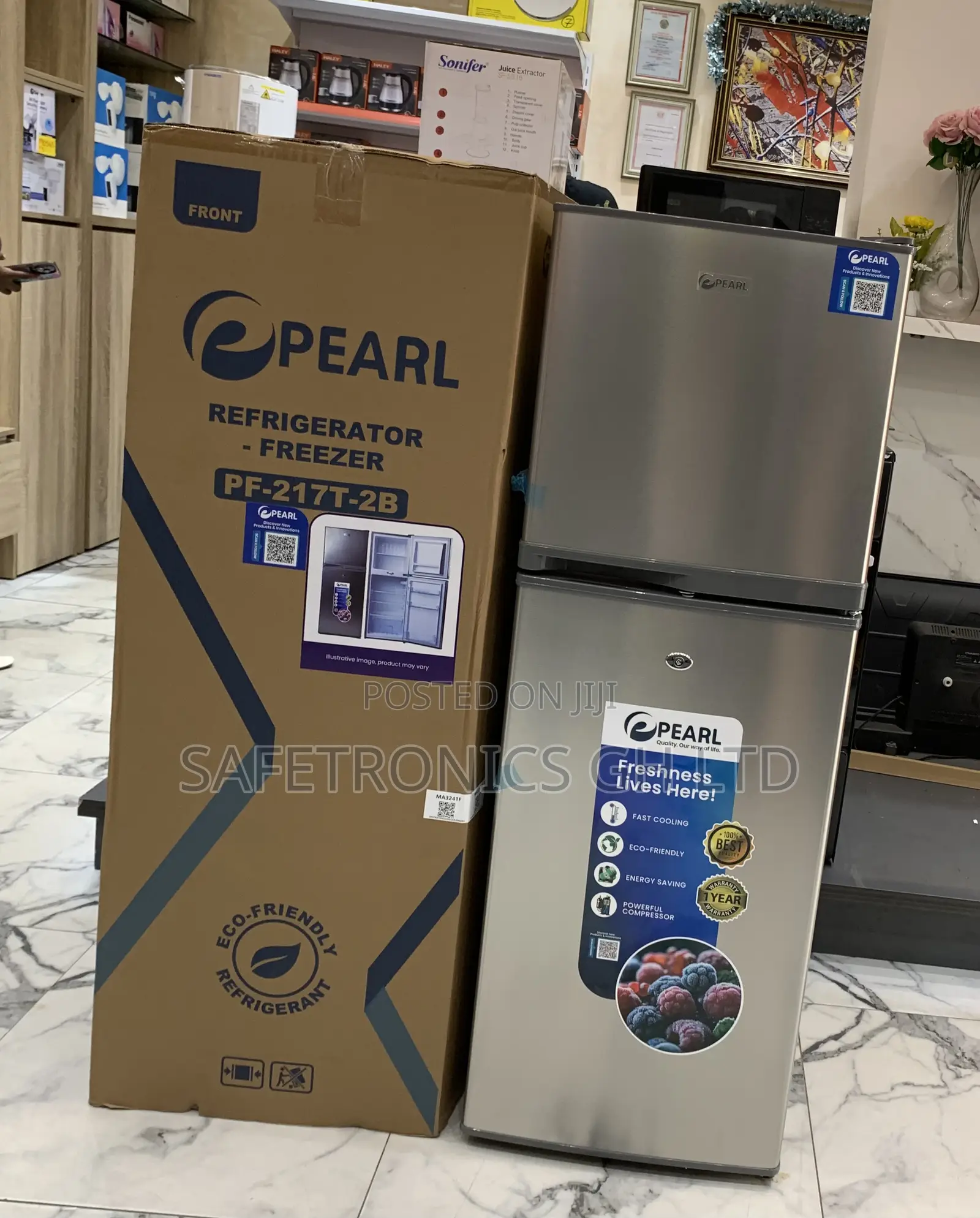 Lastest Boxed Electric Grey Top Mount Pf-217t-2b 138l Doubledoor