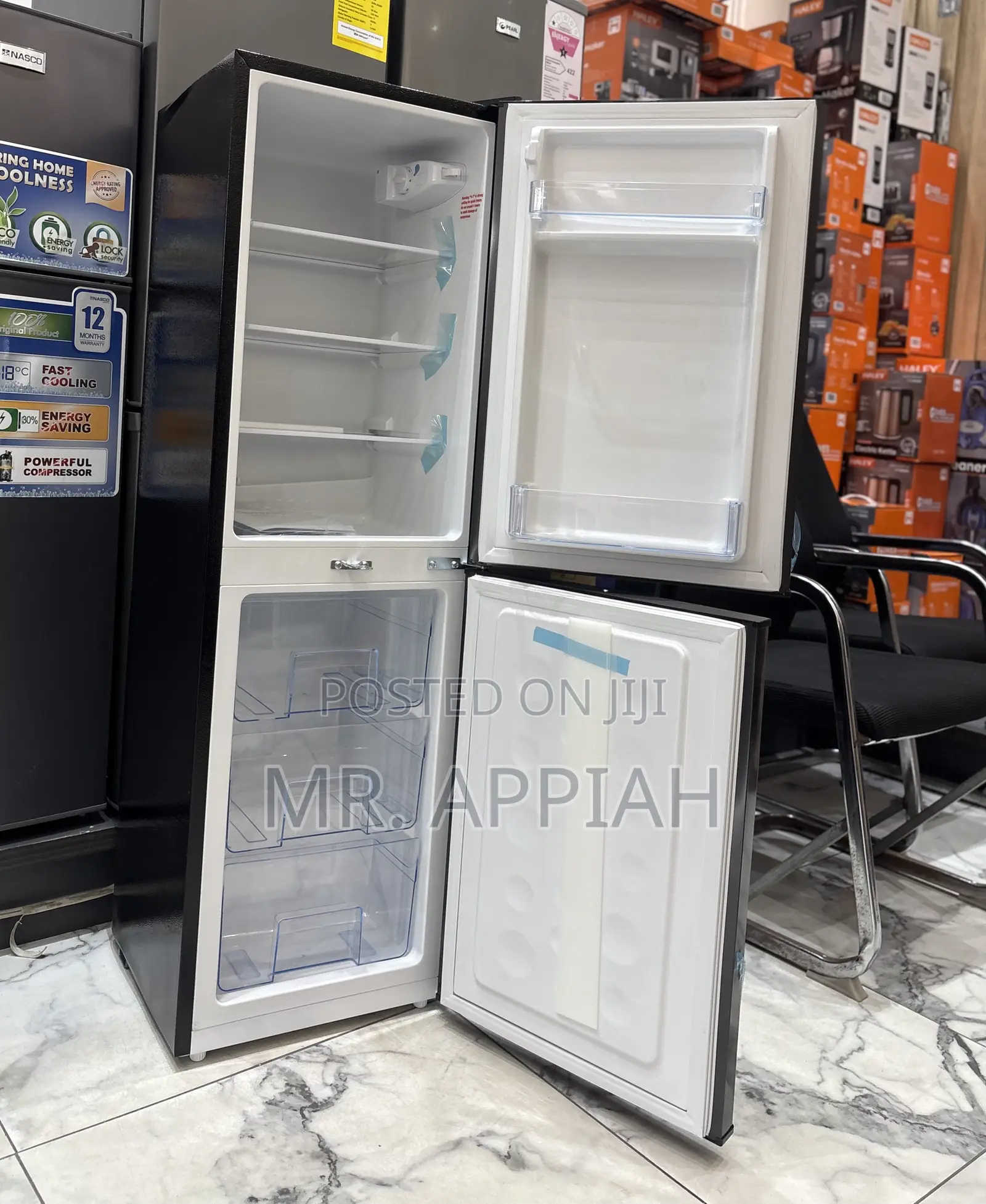 Extremely Chilling Nasco Pf-144b-10j 118l Double Door Refrigerator.