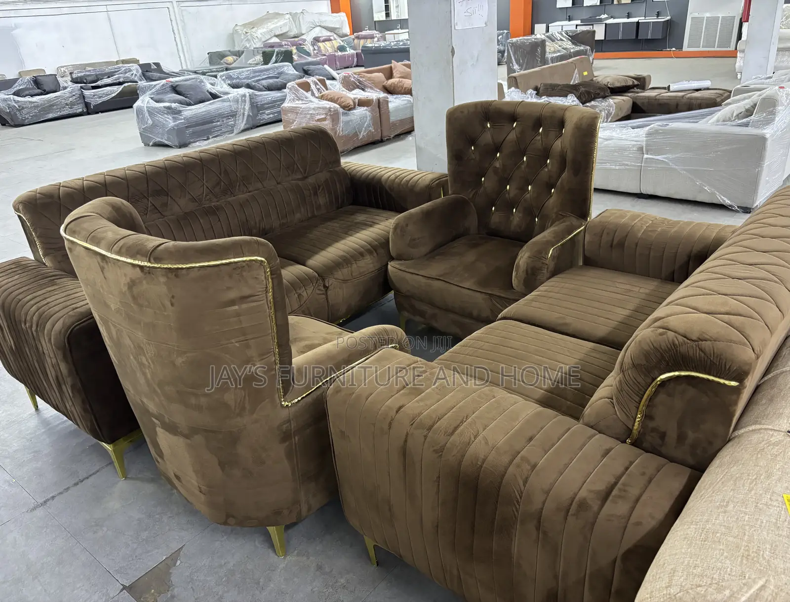 Luxurious Fabric Sofa Set(1+1+2+3)