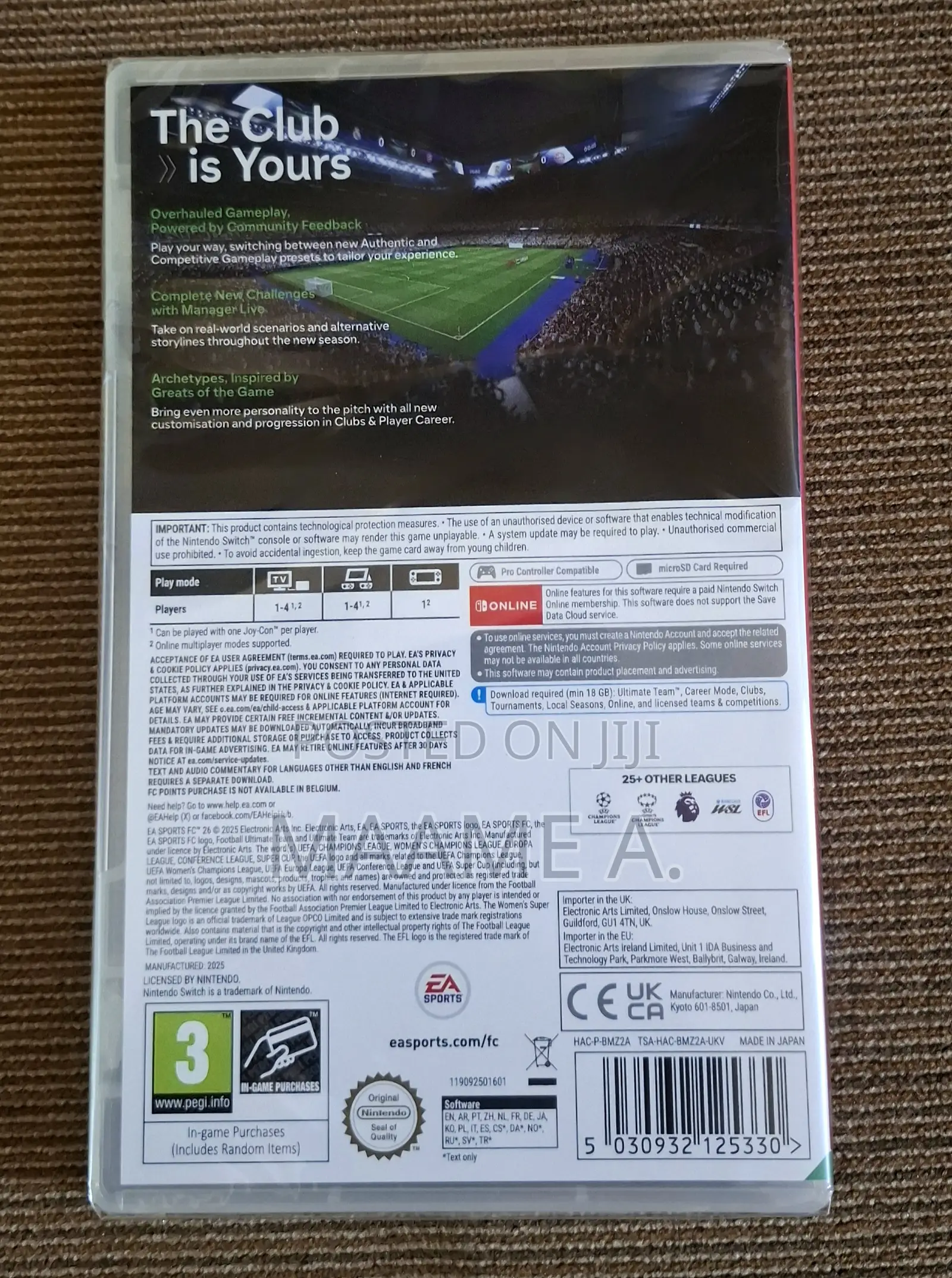 Ea Sports Fc 26 for Nitendo Switch