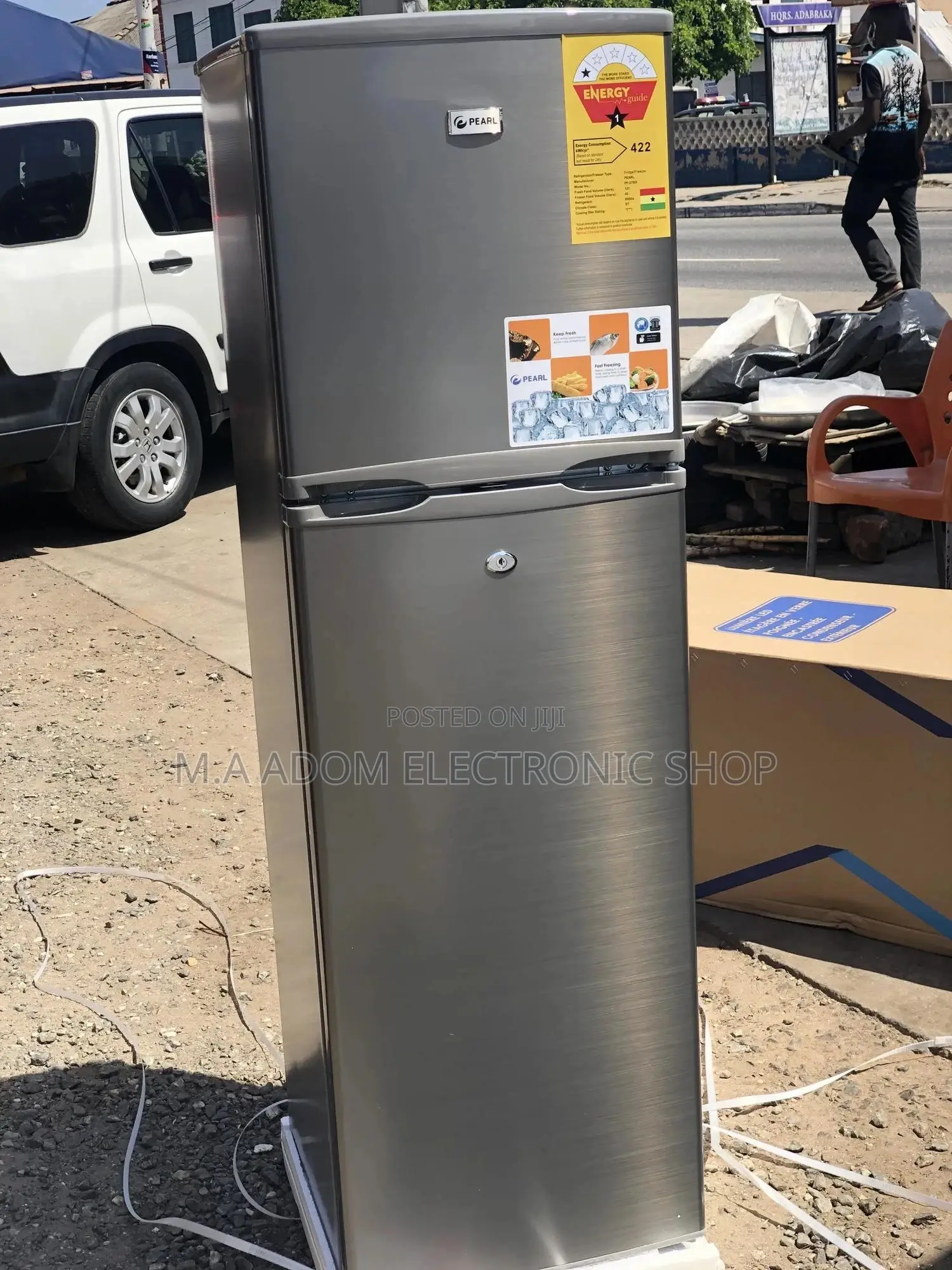 Pearl Double Fridge With Top Freezer (166 Litres)