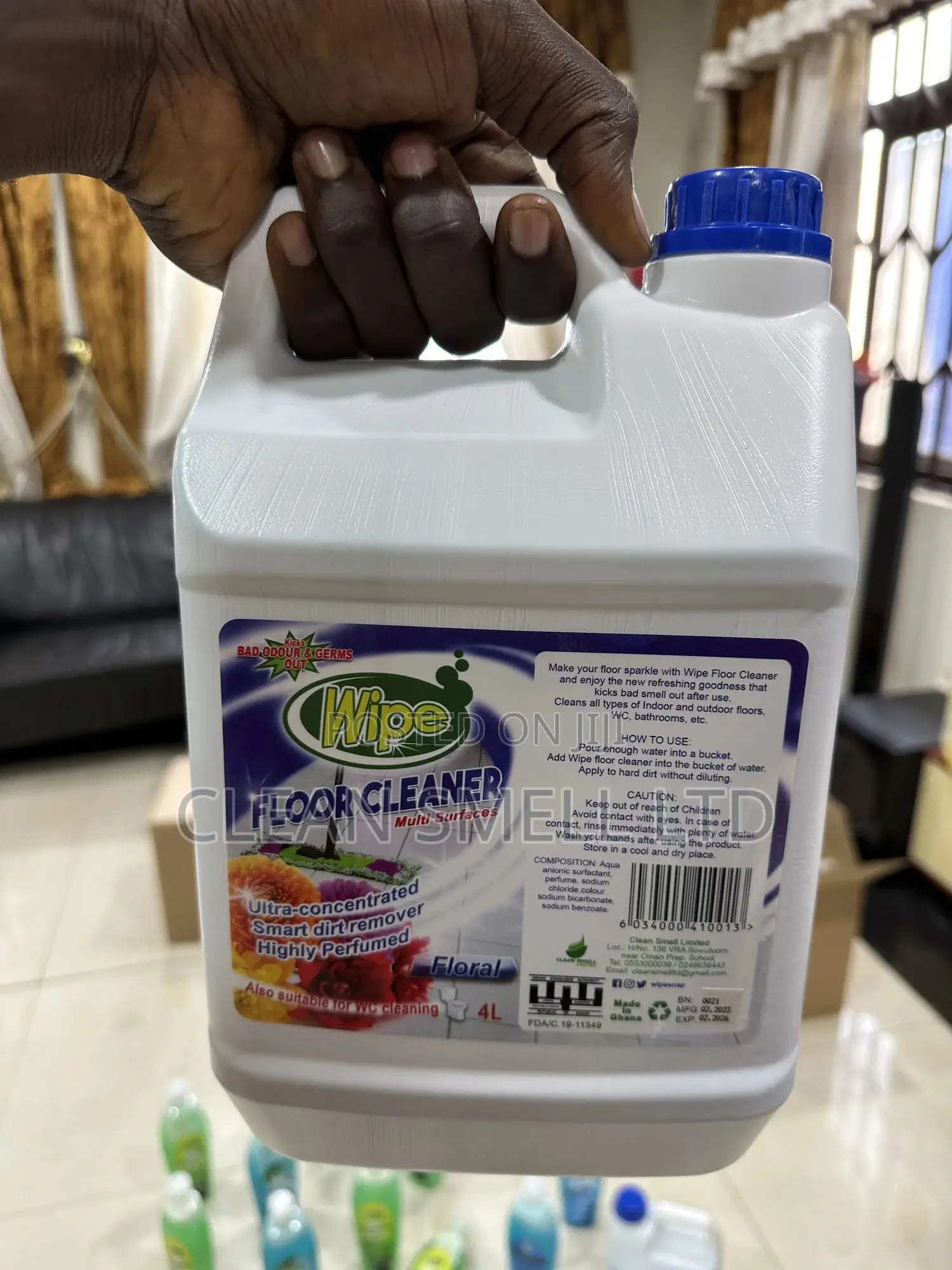 4l Wipe Floor Cleaner Floral