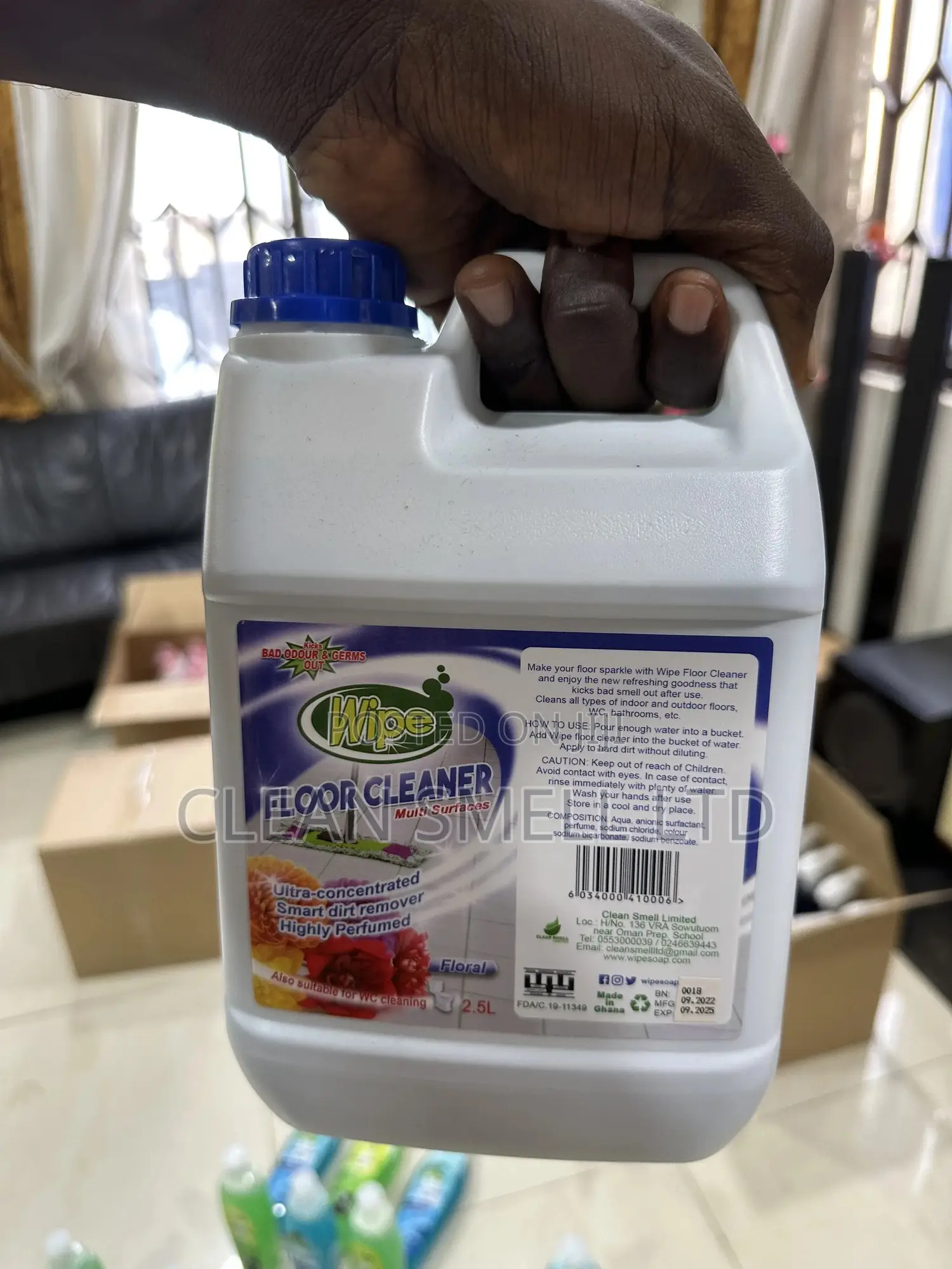 4l Wipe Floor Cleaner Floral