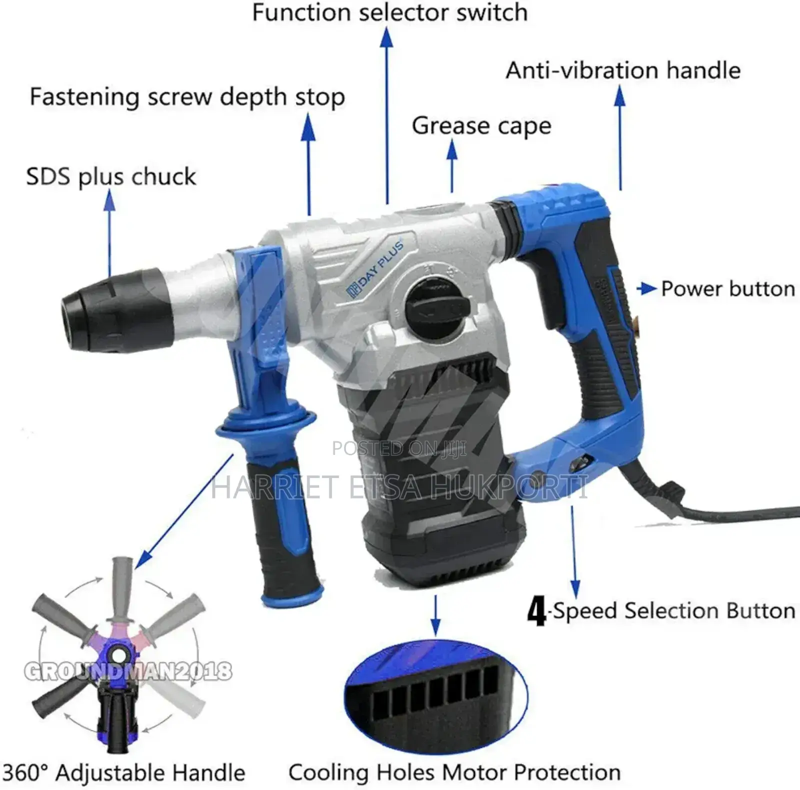Brand New Day Plus Rotary Hammer Drill From Uk
