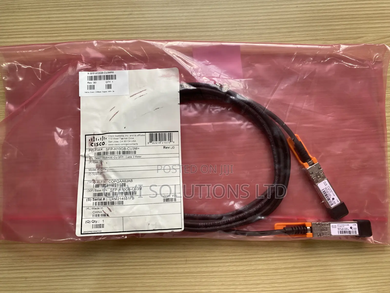 Cisco 10g Sfp+ Twinax Cable