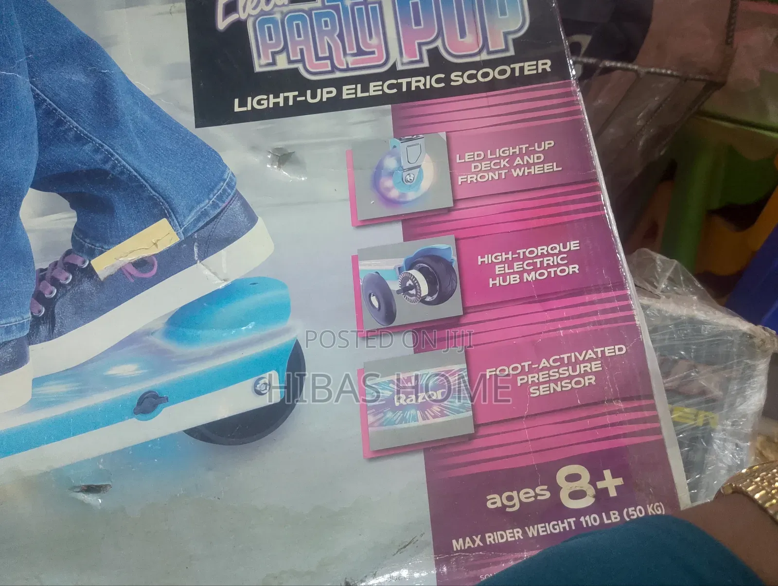 Razor Electric Party Pop Electric Light Up Scooter