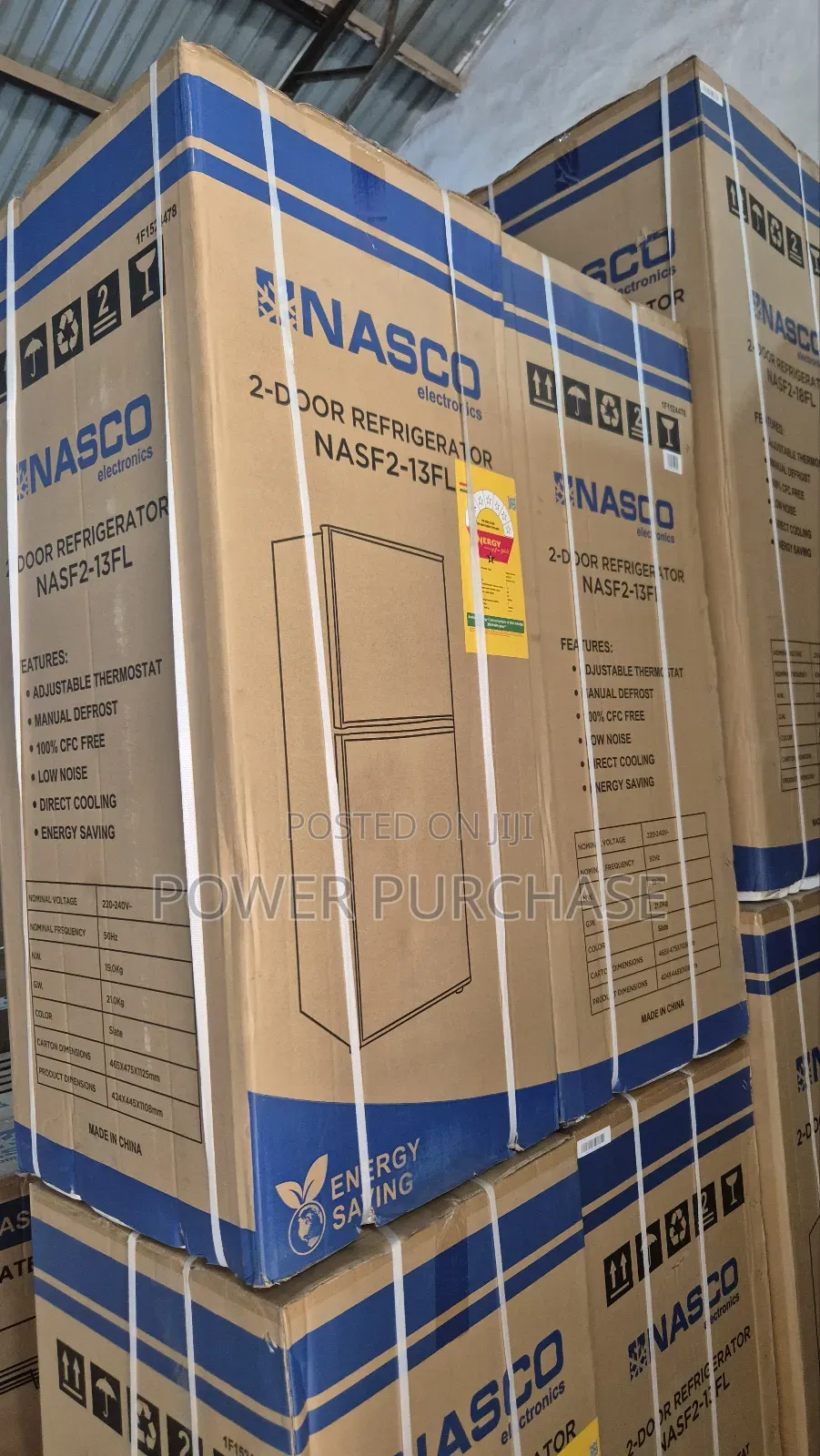 Quality Nasco Double Door Fridge 112litres