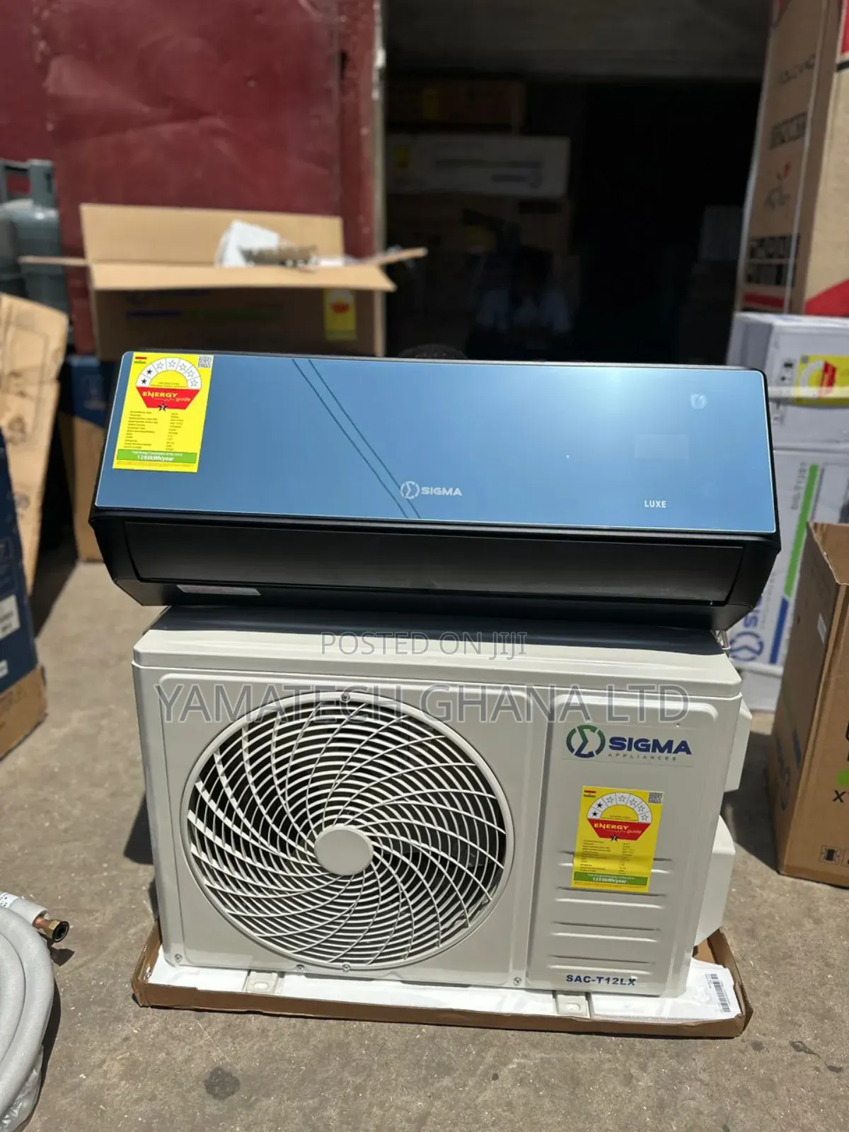 Ultra Cool Plus Sigma 1.5hp Black Mirror Air Conditioner