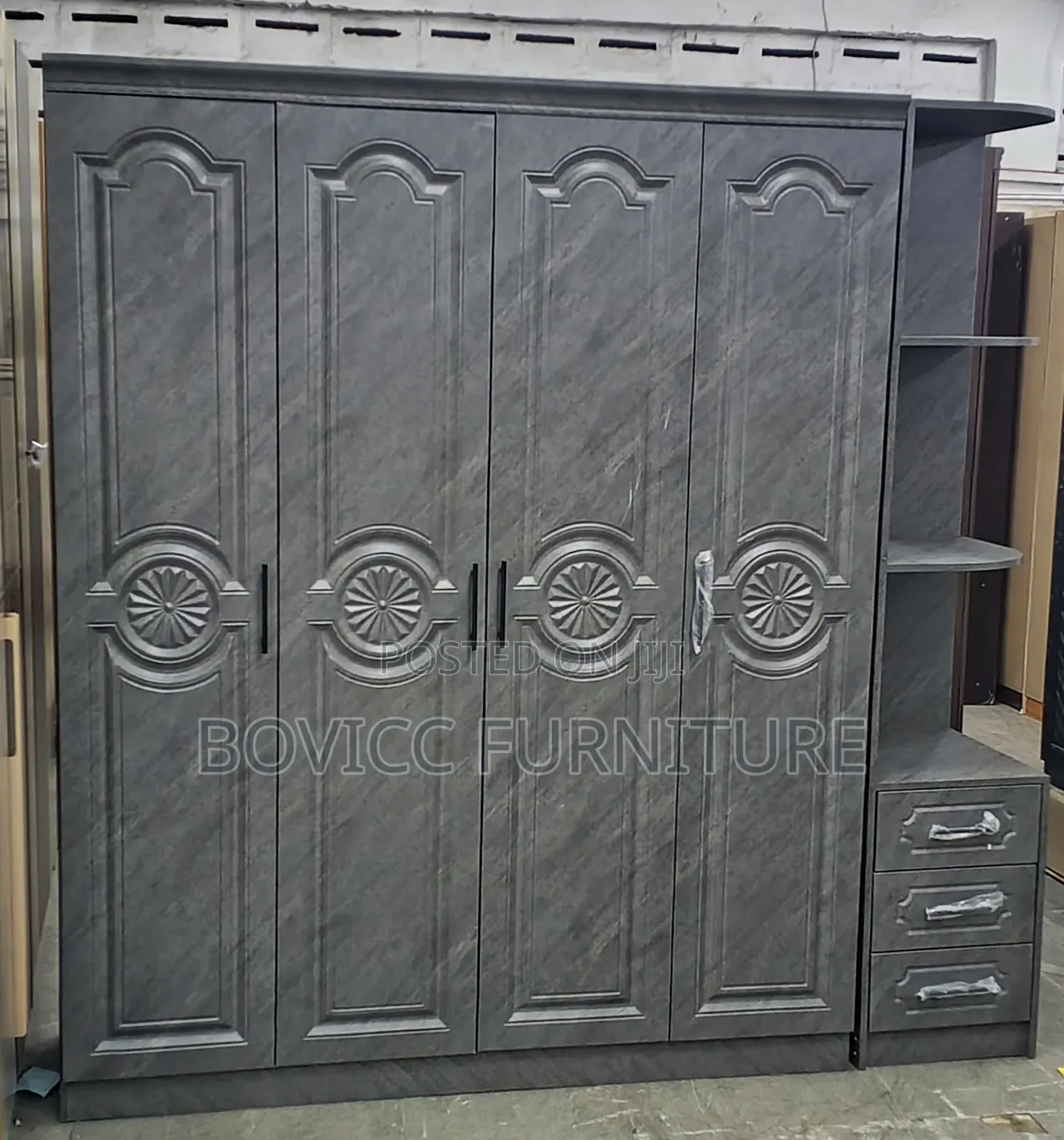 Wardrobe With Side Cabinet
